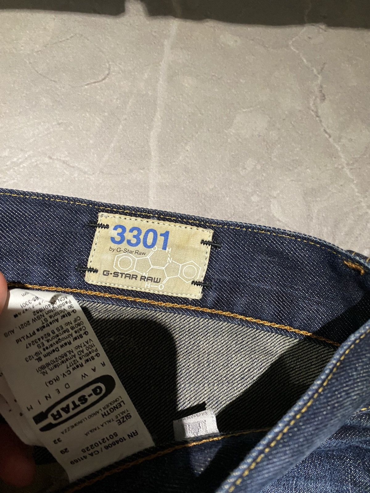 G-Star Raw Avant Garde Washed Relaxed Slim Fit Jean / Vibe 00s Size US 30 / EU 46 - 10 Thumbnail