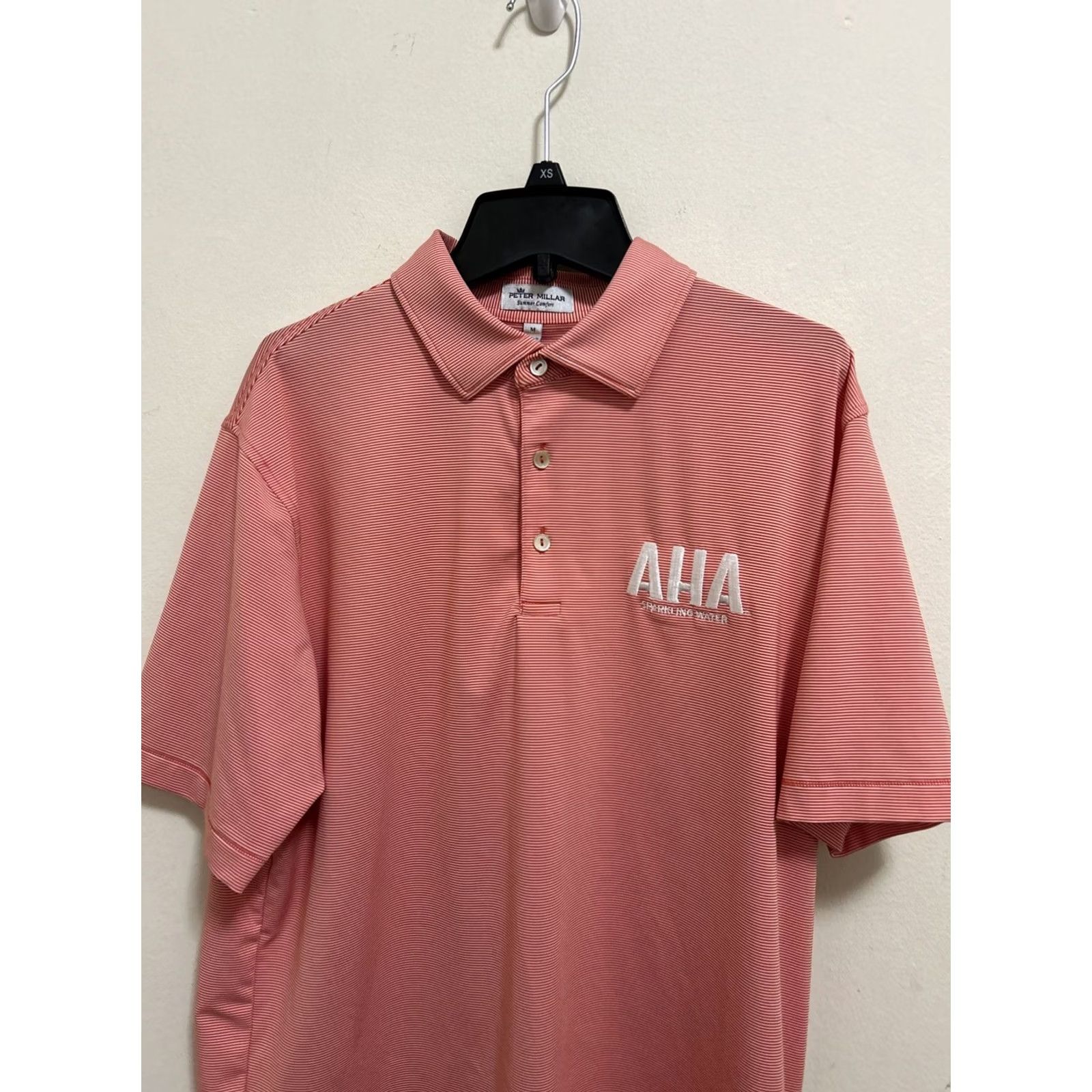 Peter Millar Peter Millar Summer Comfort Polo Shirt Mens Medium Pink Striped S/S Size US M / EU 48-50 / 2 - 2 Thumbnail
