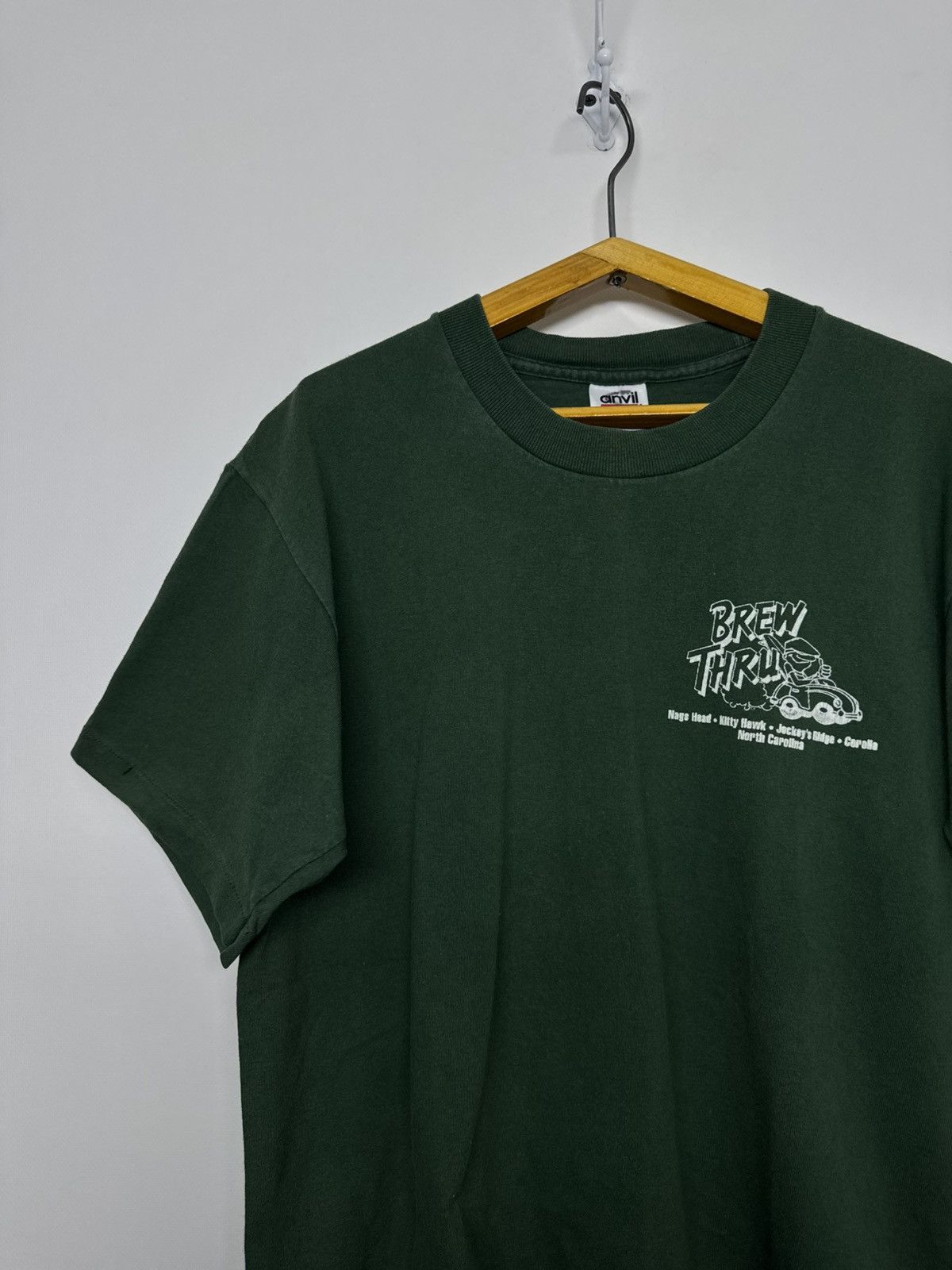 Anvil Vintage Y2k Brew Thru Big Logo Print 00’s Size US M / EU 48-50 / 2 - 9 Thumbnail