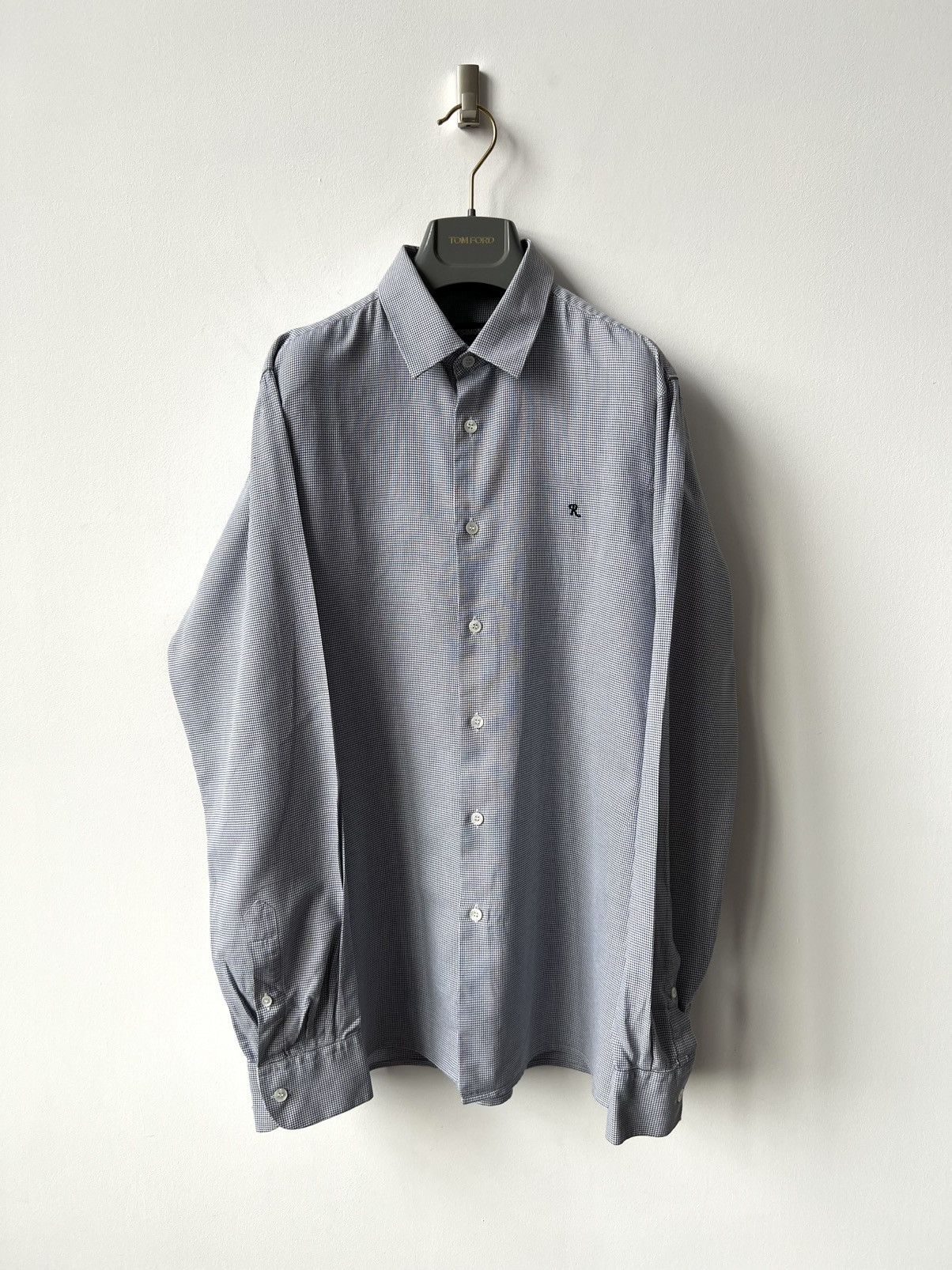 Raf Simons Raf Simons „R” Checked Shirt Archive 00s Size US M / EU 48-50 / 2 - 2 Thumbnail