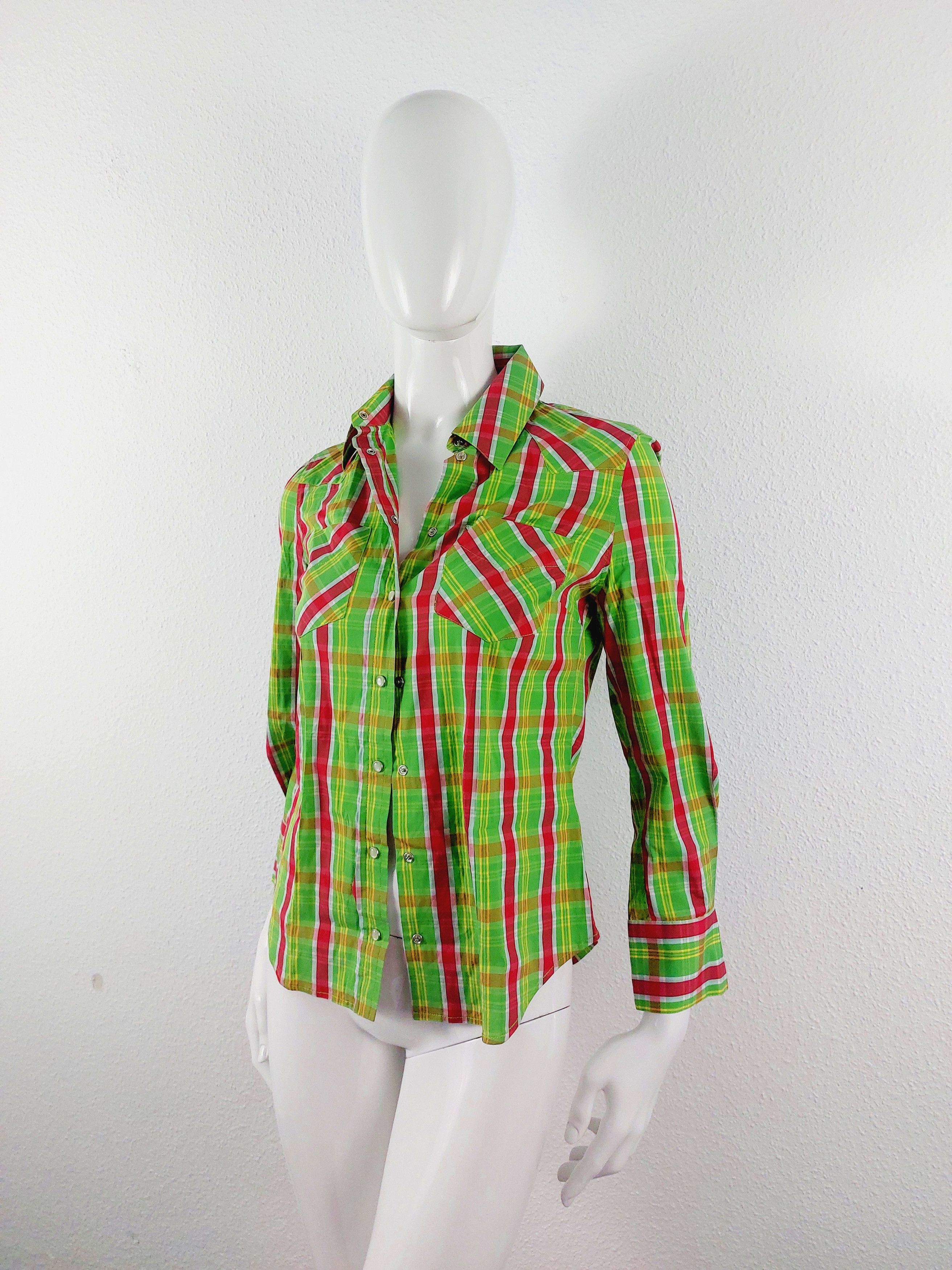 Alexander McQueen Alexander McQueen AW2005 Tartan Blouse Runway Shirt Top Size M / US 6-8 / IT 42-44 - 1 Thumbnail