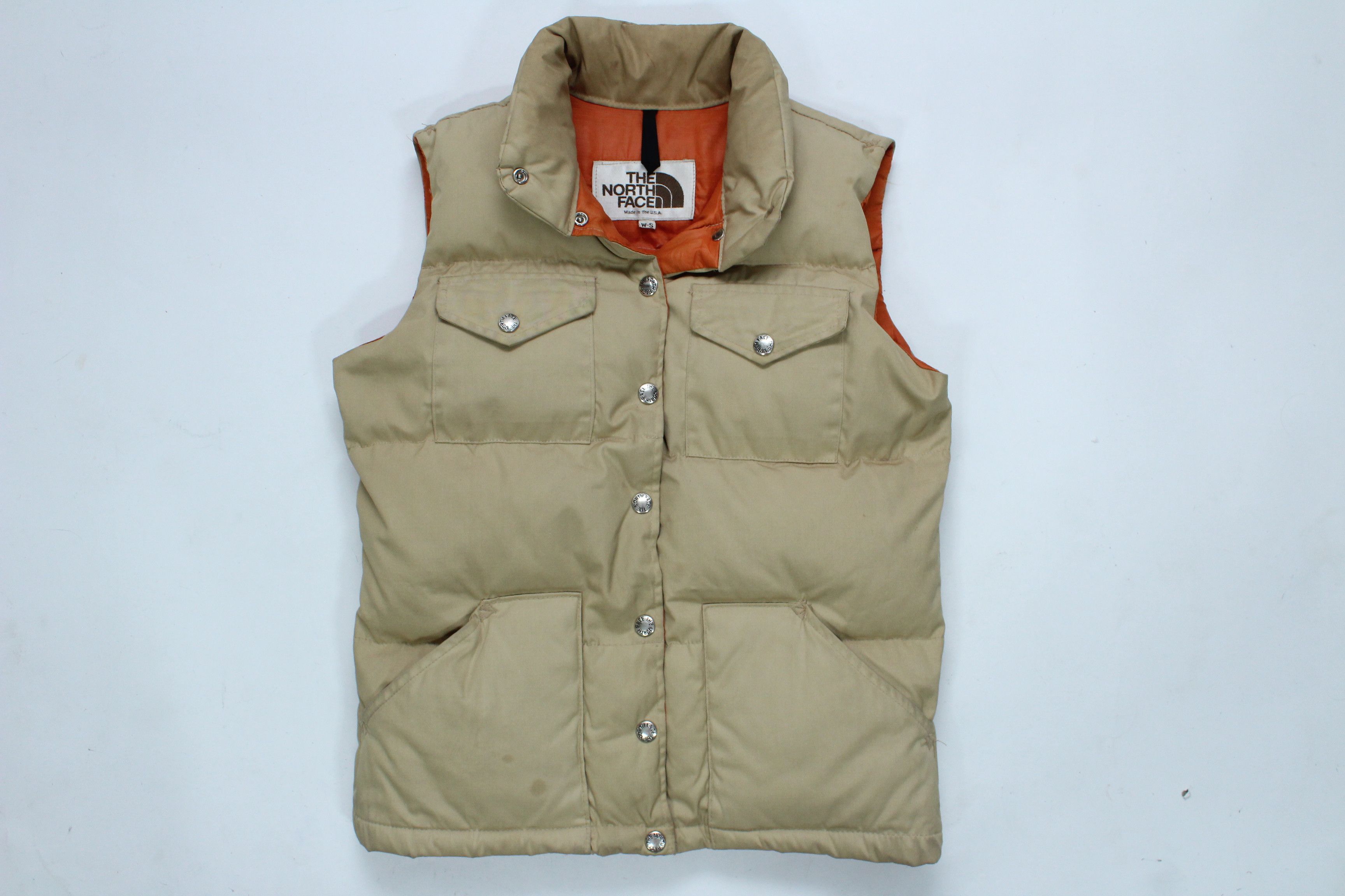 The North Face 70s 80s The North Face Brown Label Puffer Vest Tan Size S / US 4 / IT 40 - 1 Thumbnail