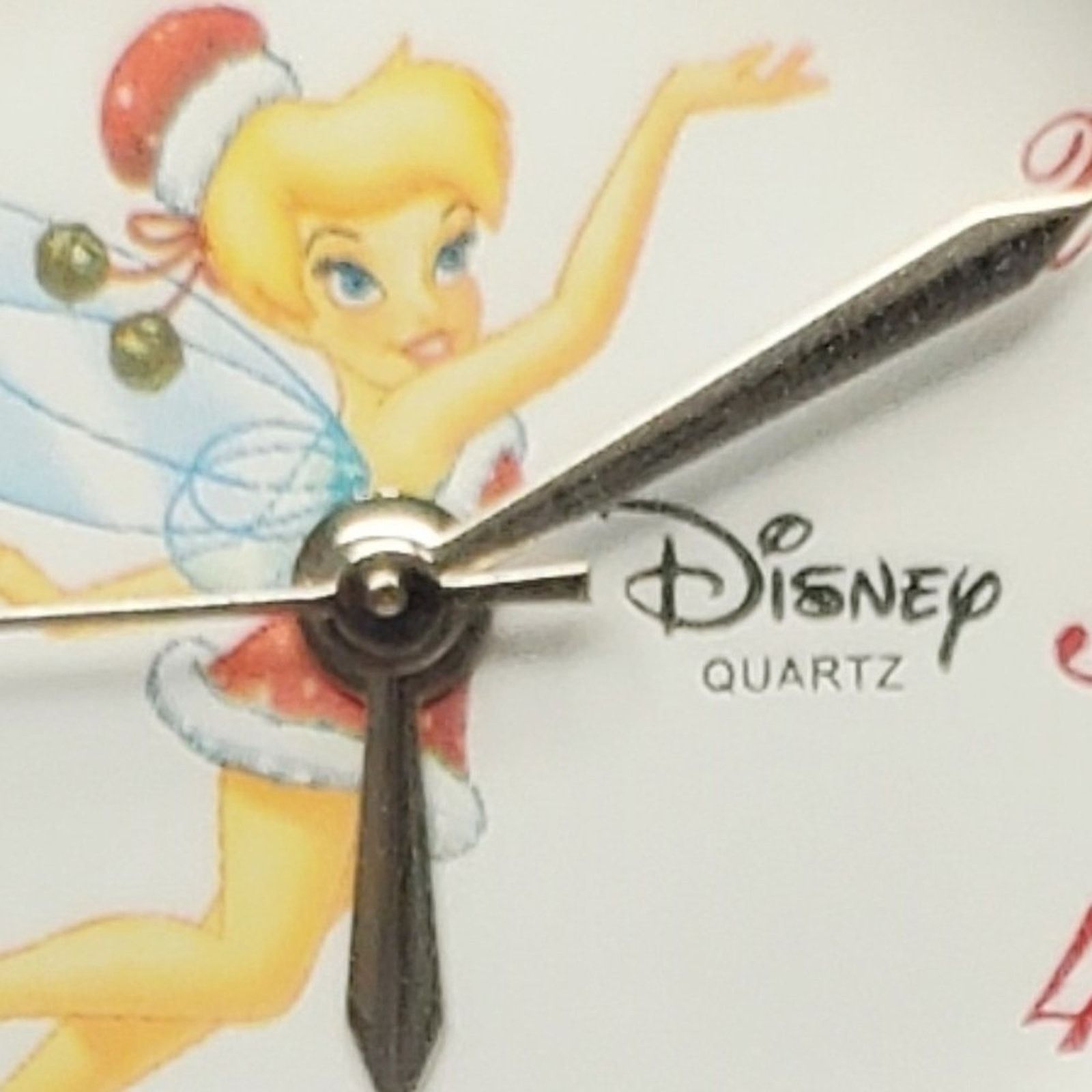 Disney Disney Tinker Bell Holiday Quartz Watch Silver Red Leather Size ONE SIZE - 2 Thumbnail