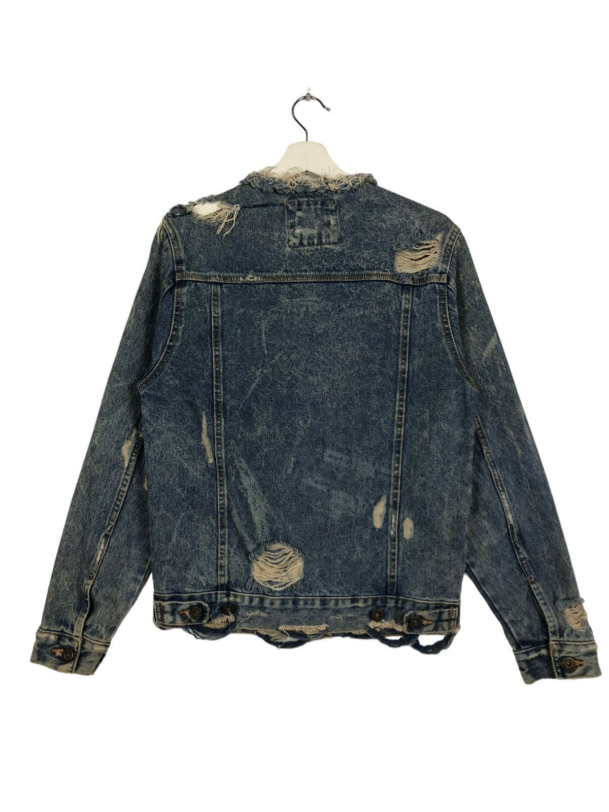 Japanese Brand × Zara 🔥 ZARA MAN DISTRESS DENIM JACKET Size US S / EU 44-46 / 1 - 8 Thumbnail