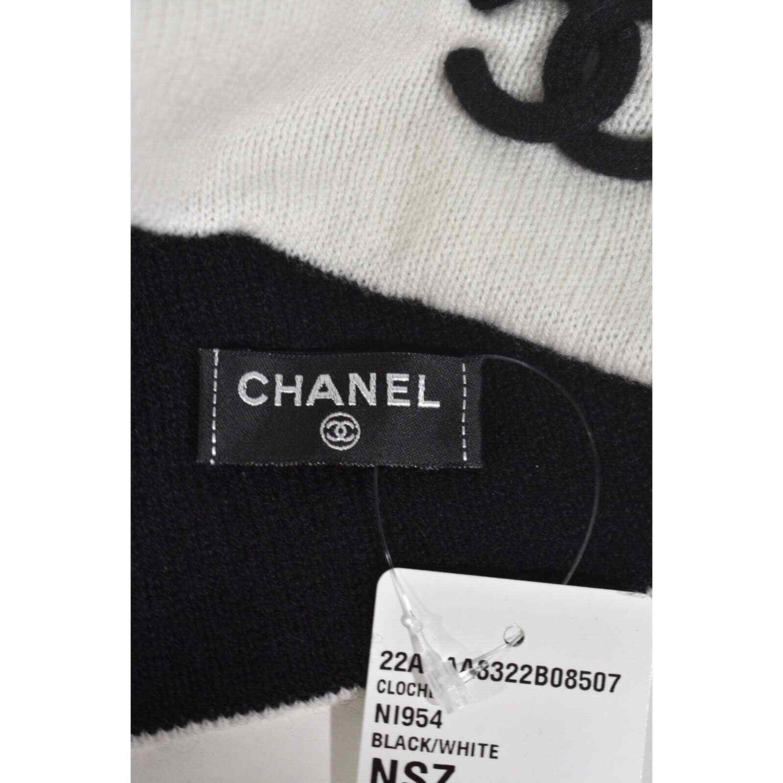 Chanel Chanel 22A Cashmere Foldover Beanie Winter Hat Cap Cloche Size ONE SIZE - 10 Thumbnail