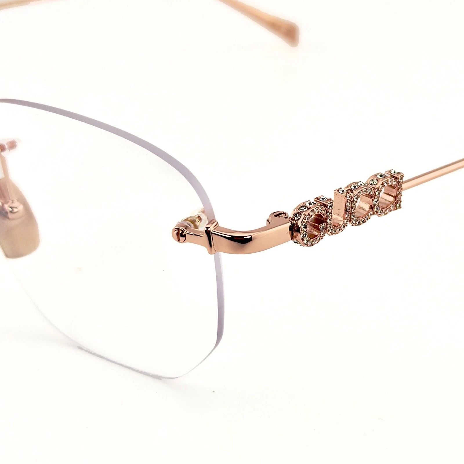 Gucci GUCCI GG1806O 1806 Rose Gold Crystal Logo Metal Optical 003 Size ONE SIZE - 8 Thumbnail