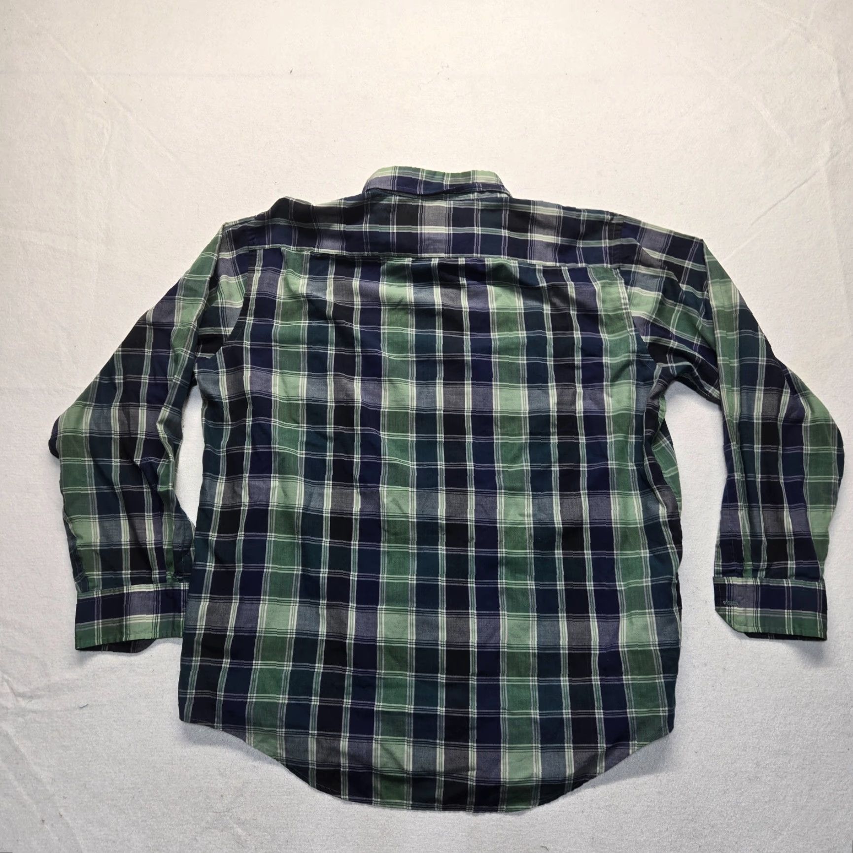 Arrow Arrow Shirt Button-Up XL Mens Multicolor Plaid Long Sleeve Cotton Blend Shirt with Pockets Size US XL / EU 56 / 4 - 7 Thumbnail