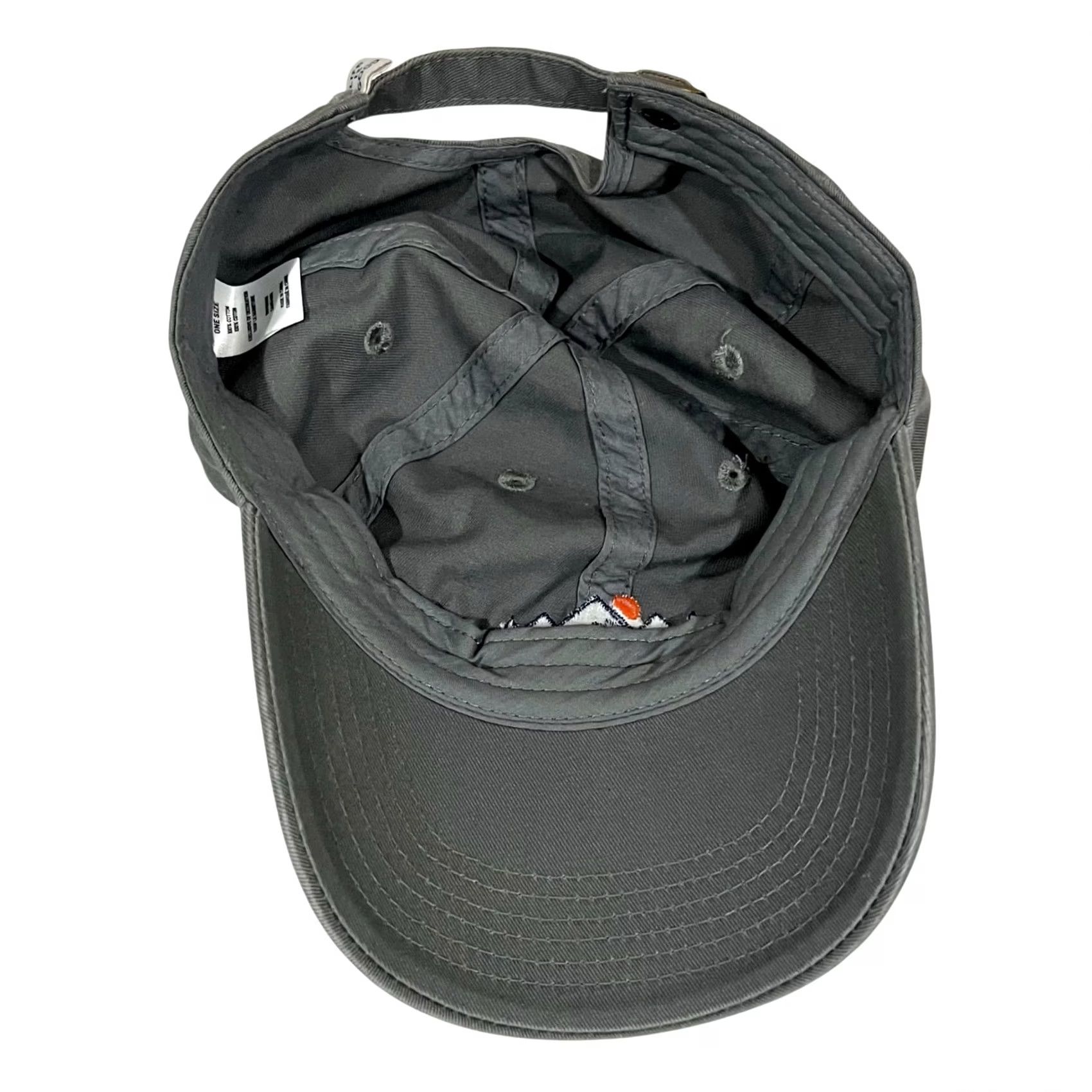 Life is Good Life Is Good Hat Cap Gray Mountains Embroidered Strap Back Cotton Adjustable Baseball Cap Unisex Adults One Size Size ONE SIZE - 8 Thumbnail