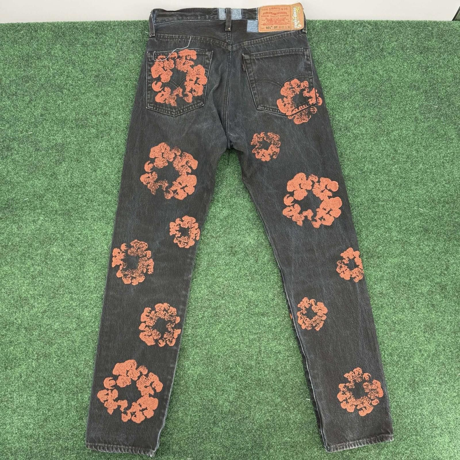 Levi's Denim Tears Levi's 501 Cotton Wreath Jeans Red Clay 27 Size US 27 - 11 Thumbnail