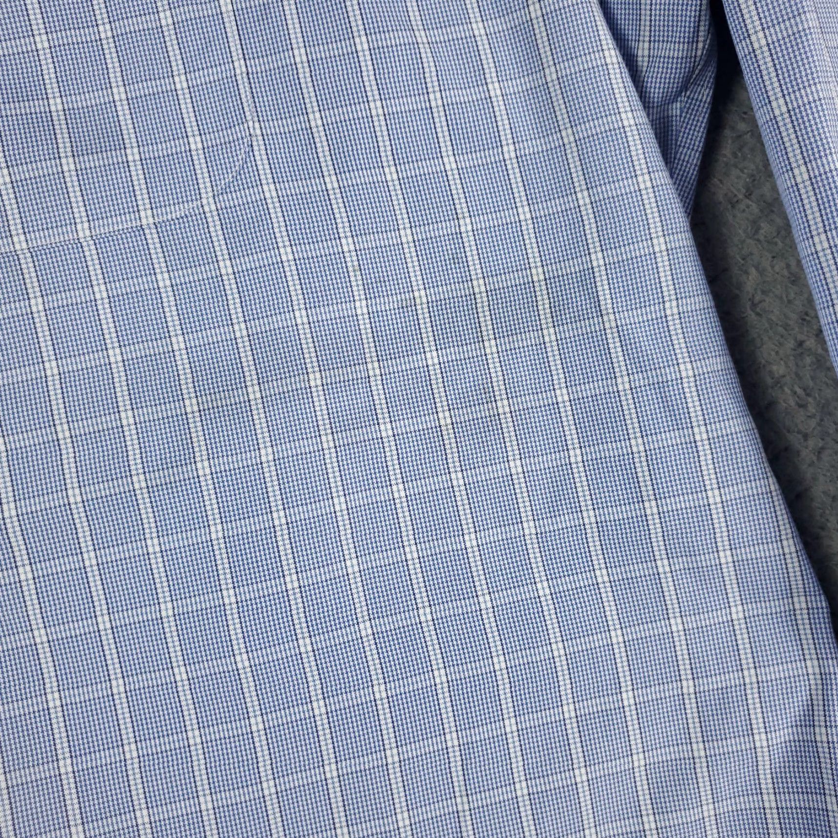 Brooks Brothers Brooks Brothers Shirt Mens 17.5 Blue Plaid Dress Button Up Long Sleeve Regular Collar Down Logo? (No, stick to given) Size 46R - 3 Thumbnail