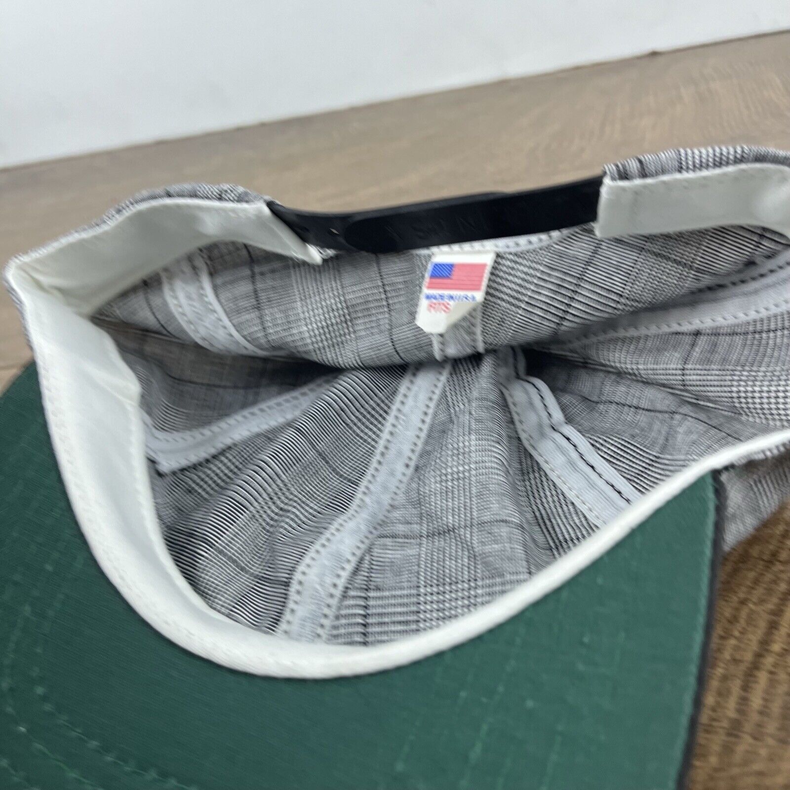 Other Plaid Gray Hat Gray Cap Adjustable Gray Adult Size Hat Size ONE SIZE - 12 Thumbnail