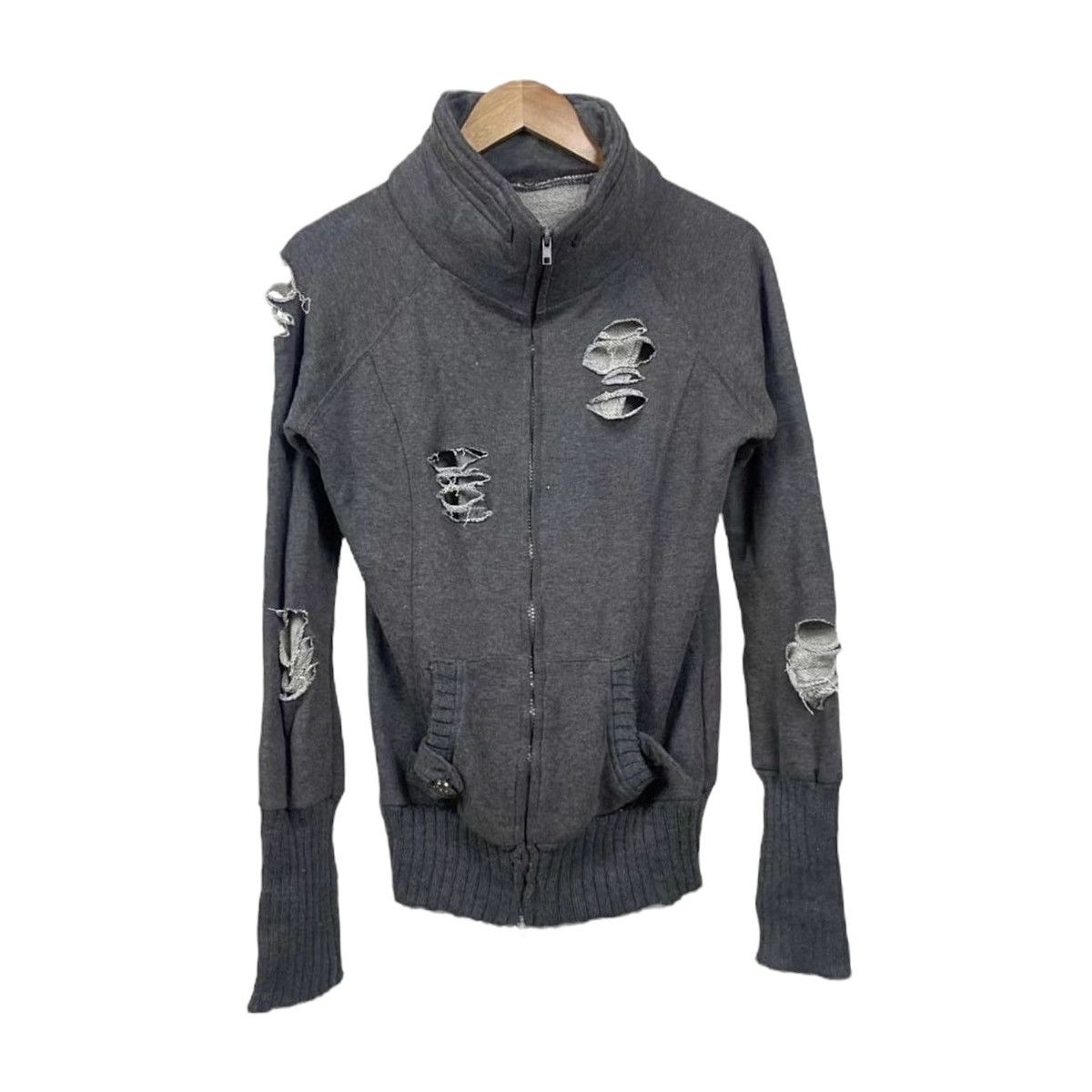 Japanese Brand × Le Grande Bleu (L.G.B.) Distressed Bono sweater jacket Size US M / EU 48-50 / 2 - 1 Thumbnail