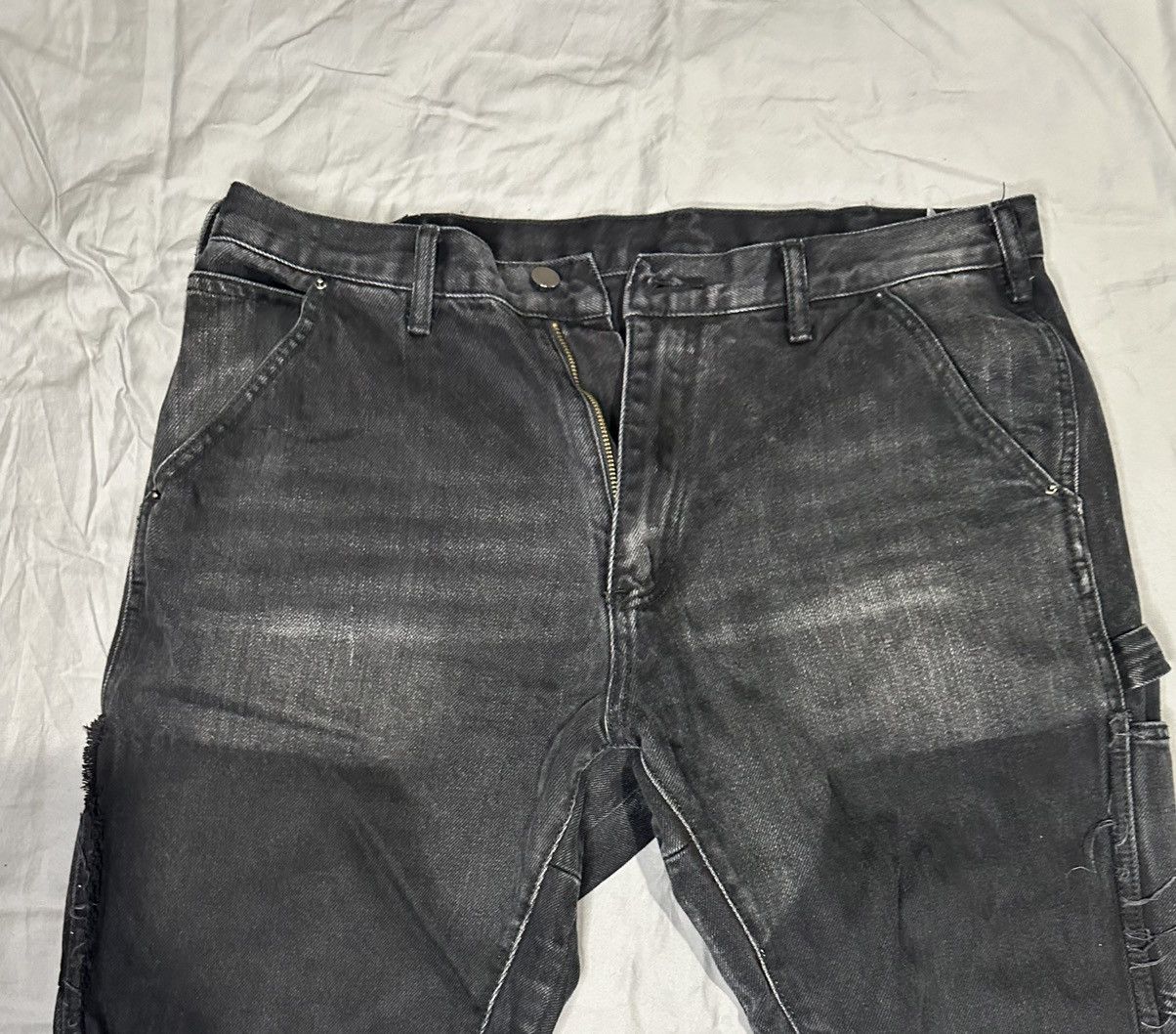MNML Black Carpenter tattered jeans Size US 36 / EU 52 - 7 Thumbnail