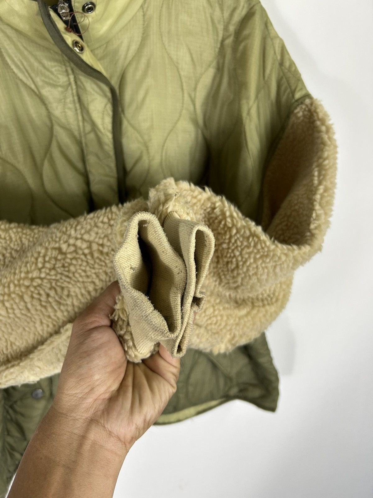 Japanese Brand ⚡️Vintage Didot Hooded Quilted Sleeve Fleece Half Zipper Size US M / EU 48-50 / 2 - 7 Thumbnail