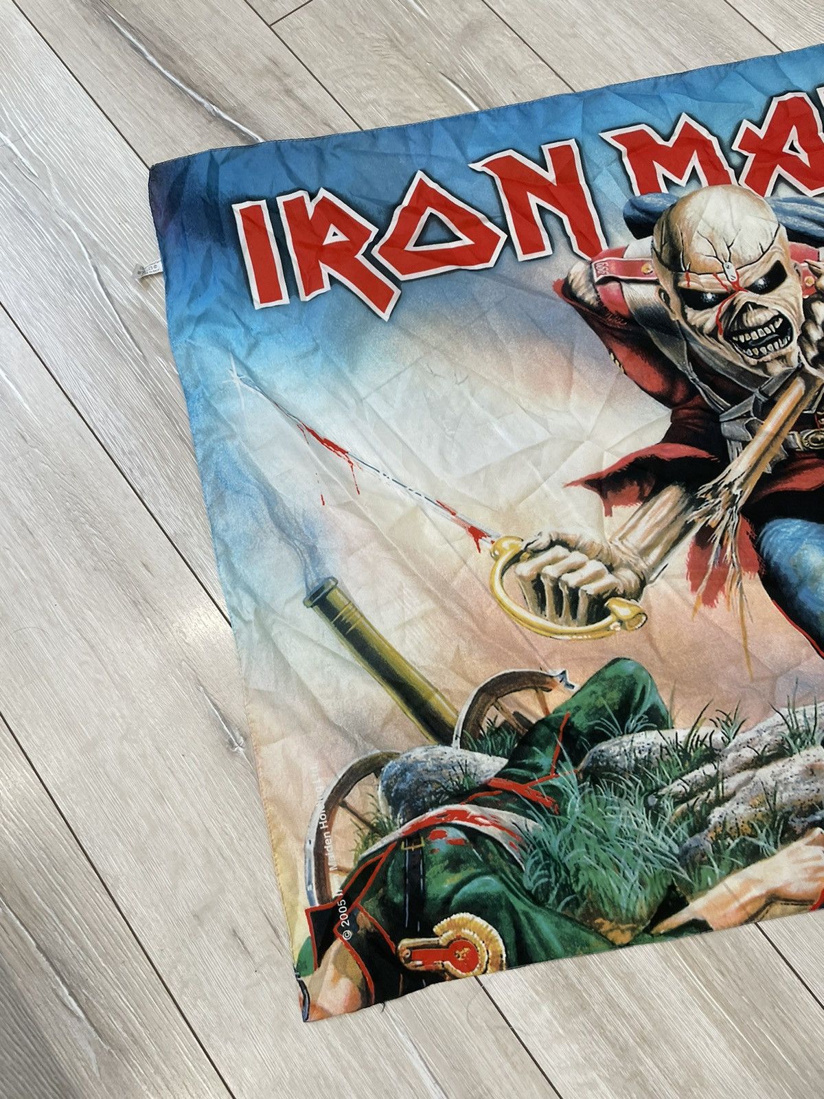 Iron Maiden × Vintage Vintage Iron Maiden 2005 Poster Scarf Size ONE SIZE - 2 Thumbnail