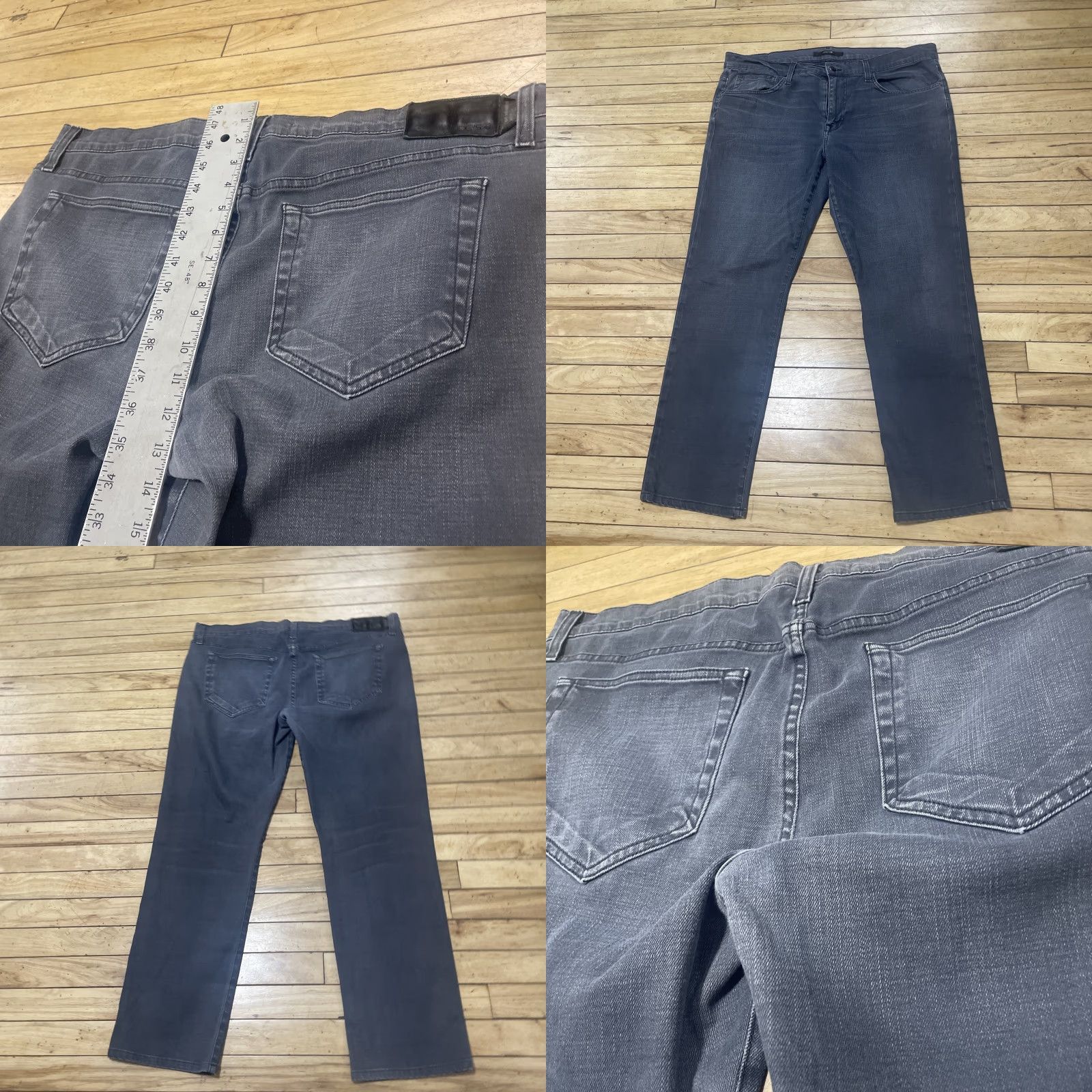 Vintage VINTAGE Joe's Jeans The Brixton Men 36 Straight + Narrow Gray Stretch Denim Y2k Indie City USA Preppy 90s Mens Size US 36 / EU 52 - 9 Thumbnail