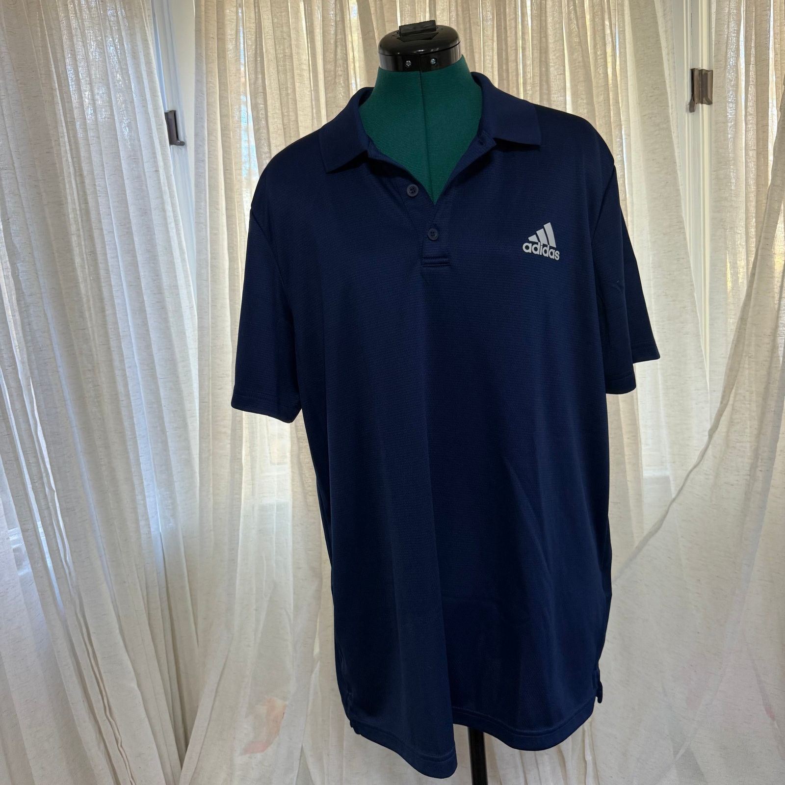 Adidas Adidas Navy Performance Polo | Sz L Size US L / EU 52-54 / 3 - 2 Thumbnail
