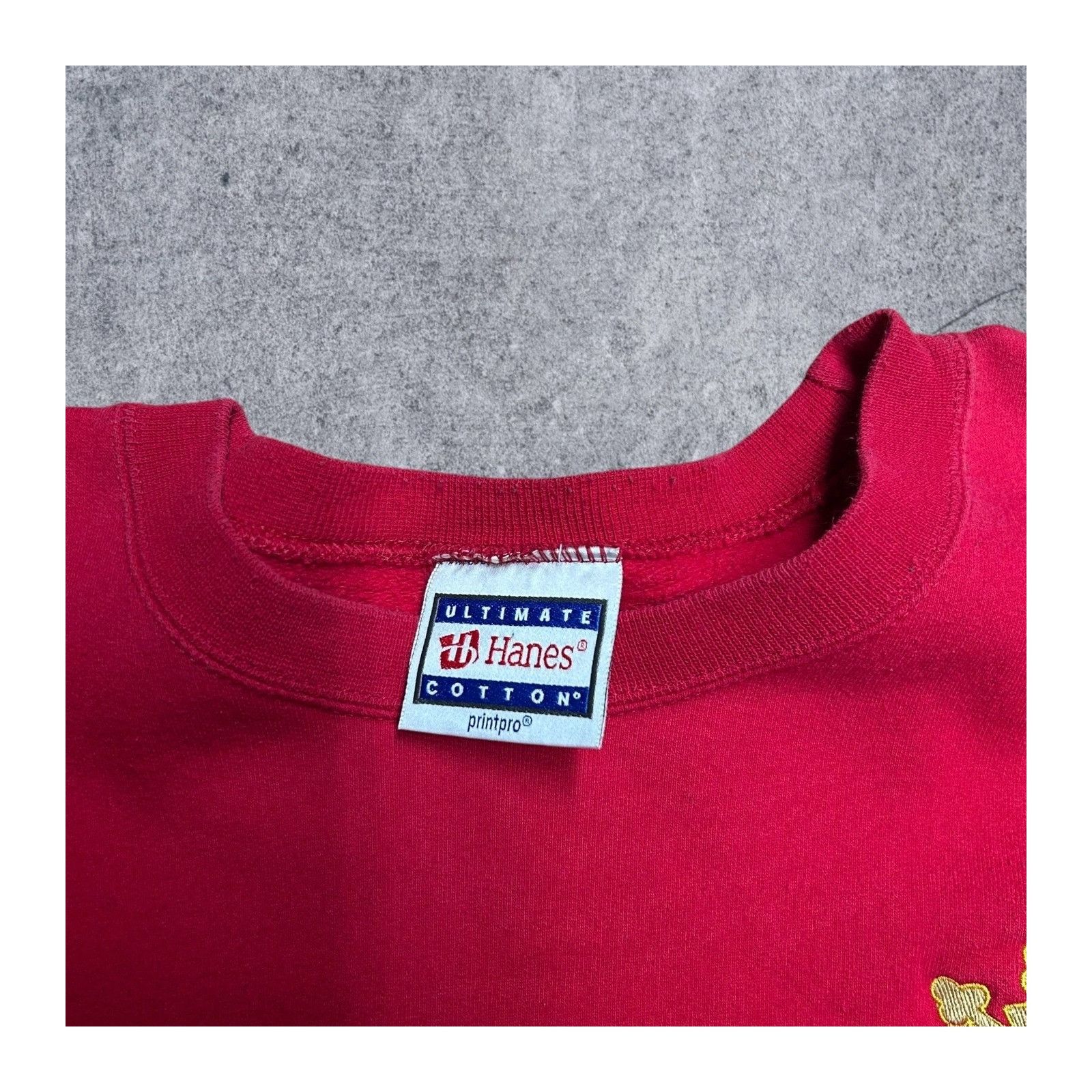 Vintage Vintage Y2K Red Sweatshirt King Crown 2XL Size US XXL / EU 58 / 5 - 3 Thumbnail