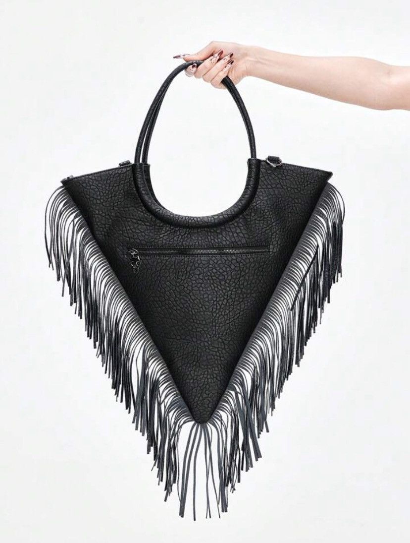 Japanese Brand Alexander McQueen style avant garde skull leather handbag Size ONE SIZE - 2 Thumbnail