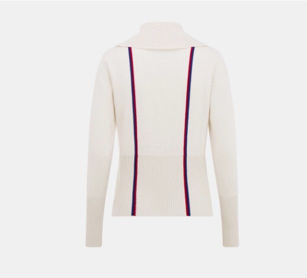Dior o1w1db10225 324S77 Stand-Collar Sweater in White Size S / US 4 / IT 40 - 2 Thumbnail