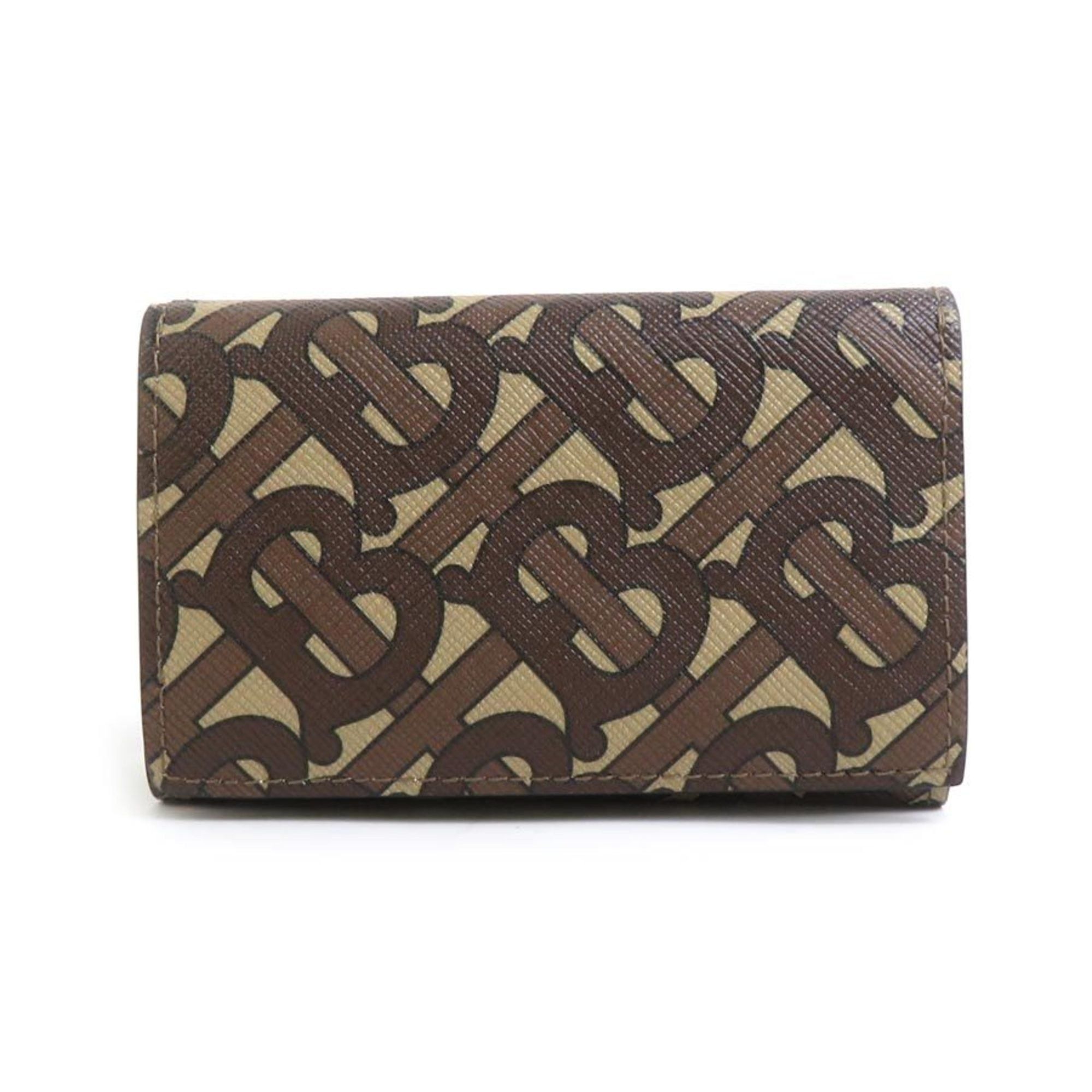 Burberry Burberry Tri-fold Wallet Coated Canvas Brown Men's Women's 56078k Size ONE SIZE - 1 Thumbnail
