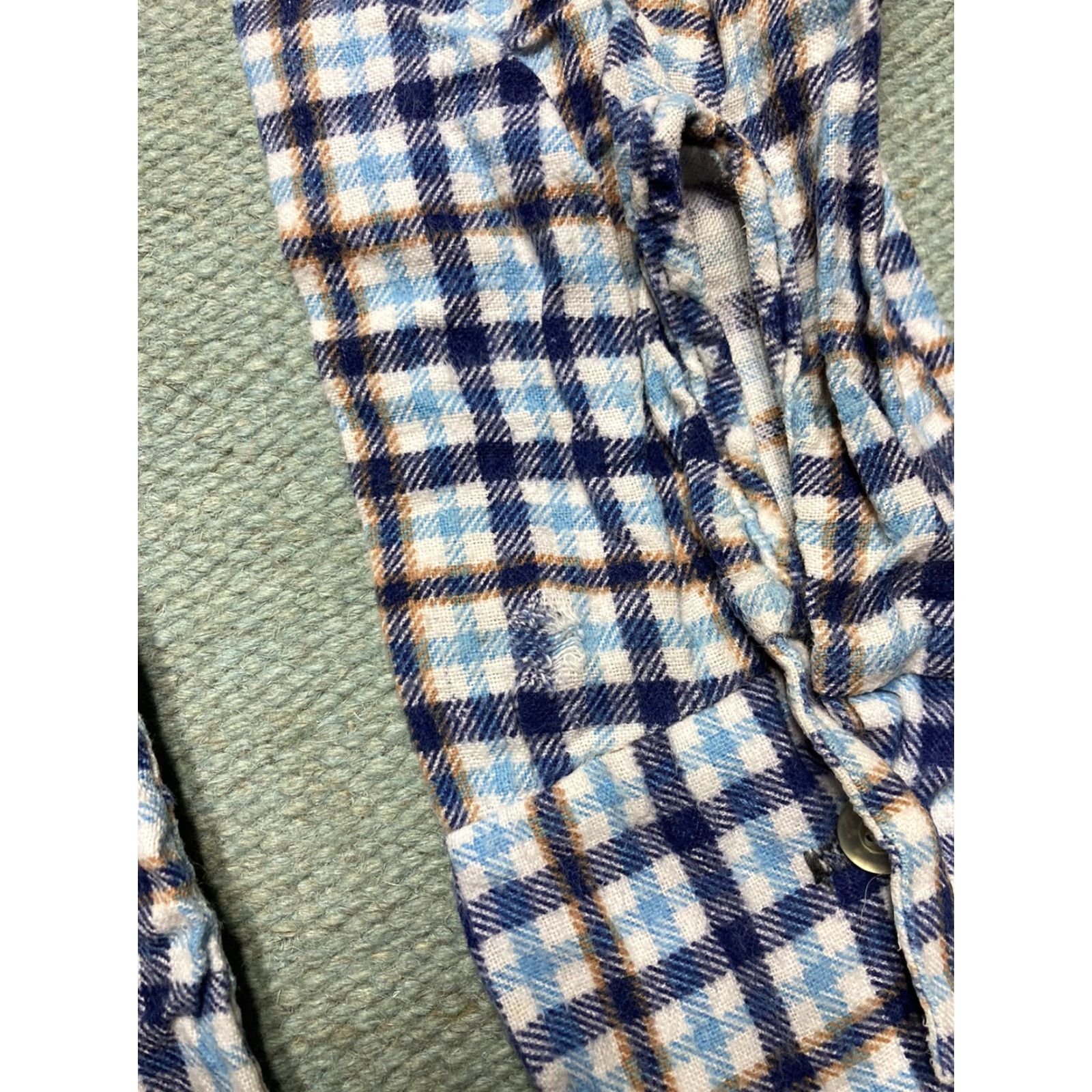 Vintage VINTAGE 70s 80s flannel shirt perma pressed cotton plaid checkered medium Blue Mens Long Sleeve Button-Up M Size US M / EU 48-50 / 2 - 5 Thumbnail