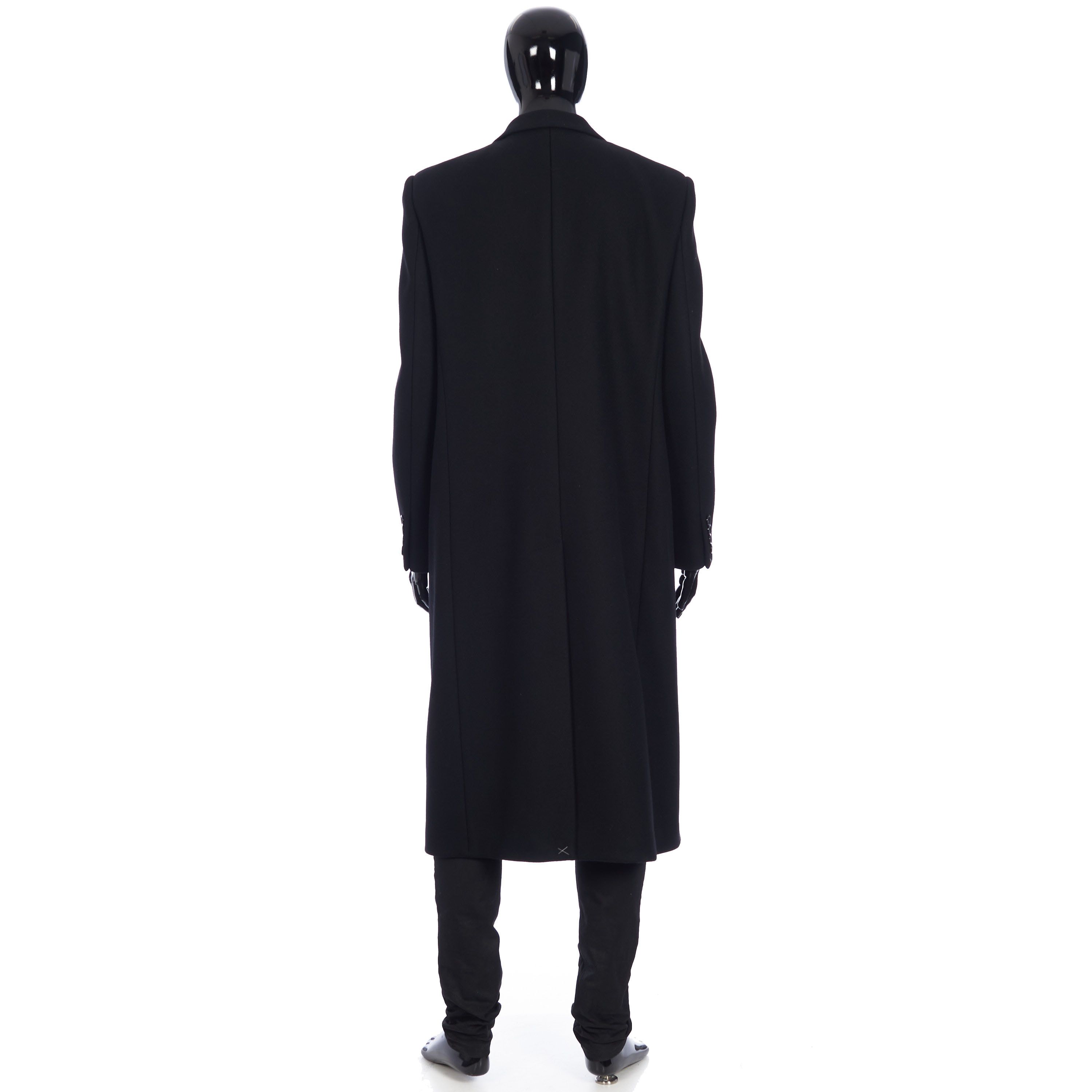 Celine Long Double-Breasted Overcoat In Tiger Jacquard Size US M / EU 48-50 / 2 - 5 Thumbnail