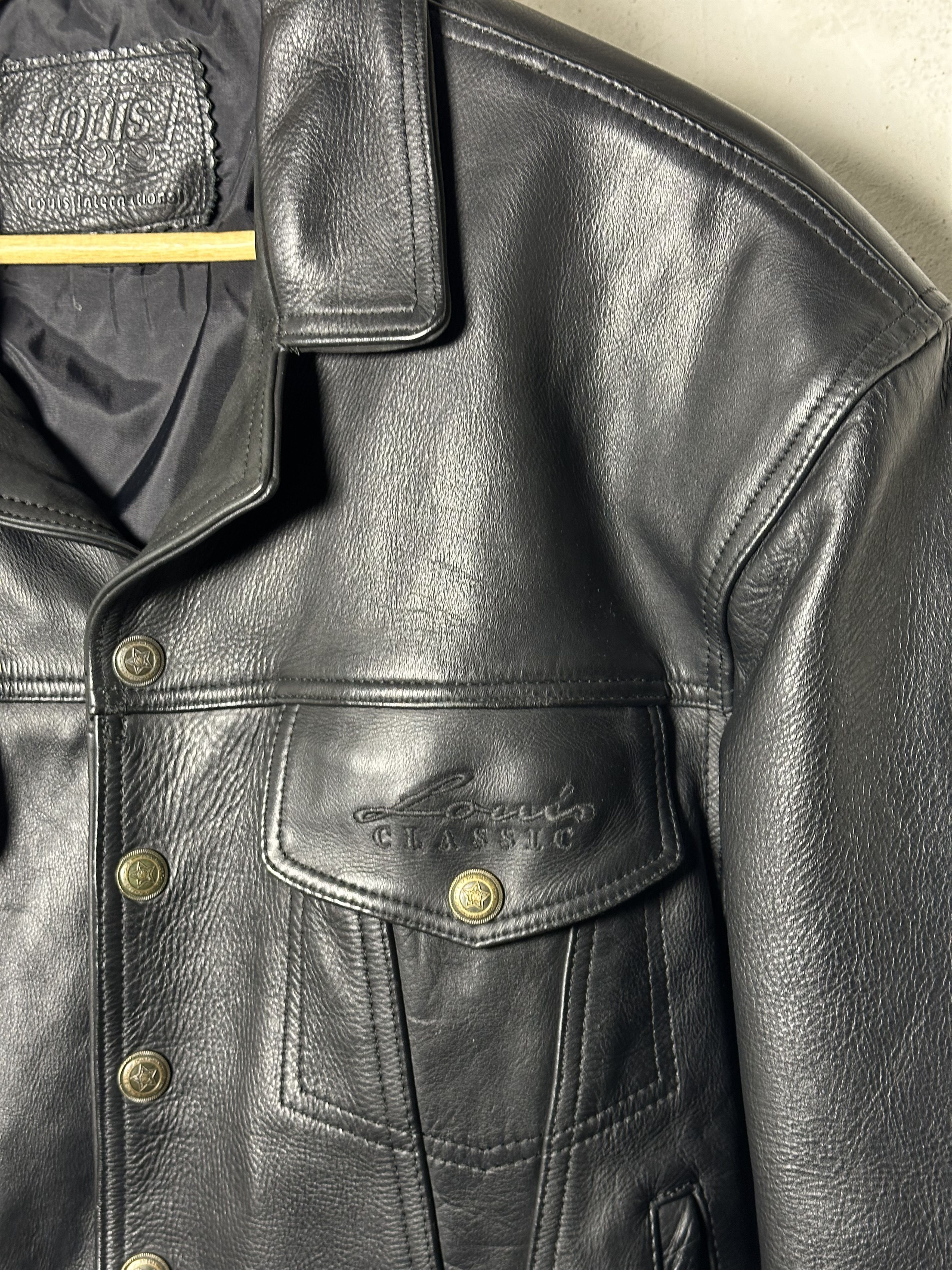 Genuine Leather Leather Western Trucker Jacket Size US L / EU 52-54 / 3 - 3 Thumbnail