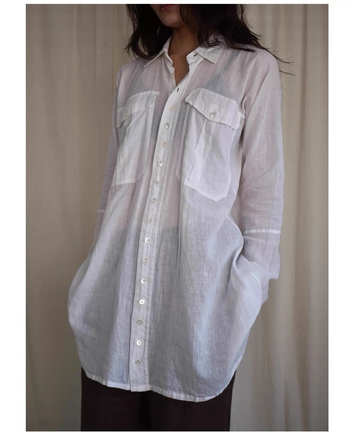 Yohji Yamamoto Yohji Yamamoto 1993ss Cotton Button Shirt Women's S Size S / US 4 / IT 40 - 1 Thumbnail