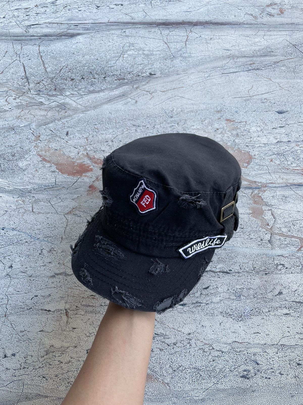Unsound Rags SICK Grunge Distressed Patrol Cadet Hat lgb Size ONE SIZE - 1 Thumbnail