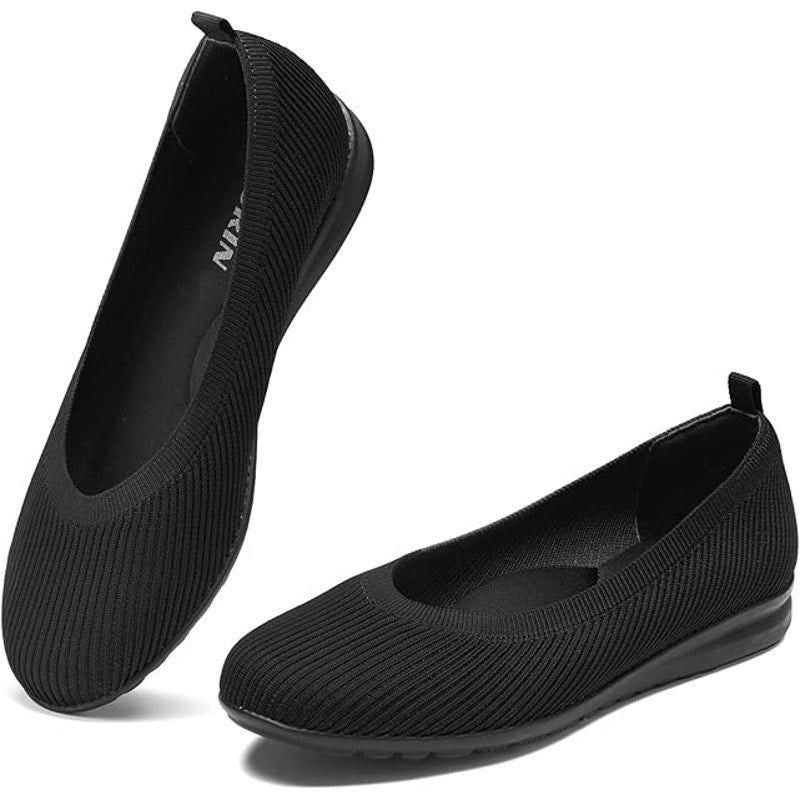 Other Zurin Women's Size 8 Black Breathable Slip-On Comfort Flats Size US 8 / IT 38 - 4 Thumbnail