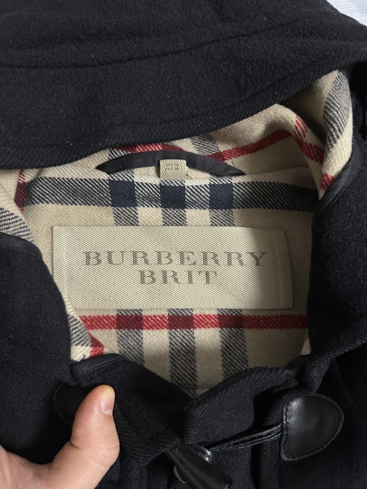Burberry Rare Luxury Burberry Brit Coat Nova Check 100% Wool Size 8. Size S / US 4 / IT 40 - 9 Thumbnail
