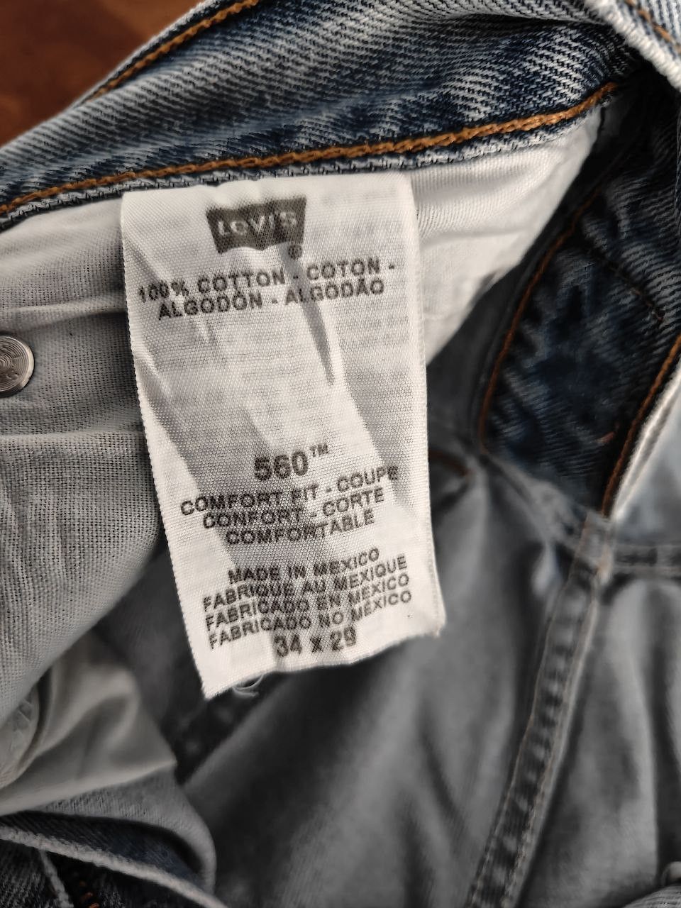 Levi's Vintage Levi's 560 Denim 34x29 Size US 34 / EU 50 - 8 Thumbnail