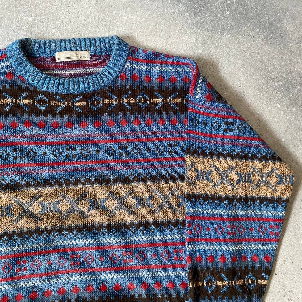 Japanese Brand × Seditionaries × Vintage 90s Vintage Multicolour Knit Retro Sweater (Coogi style) Size US M / EU 48-50 / 2 - 6 Thumbnail