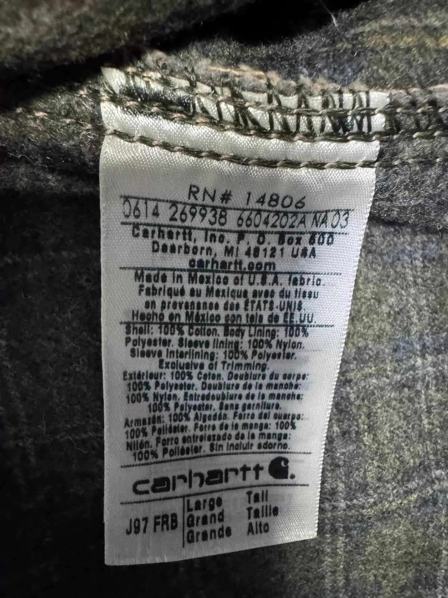 Carhartt Vintage Carhartt J97 L-Tall Brown Detroit Jacket Size US L / EU 52-54 / 3 - 9 Thumbnail