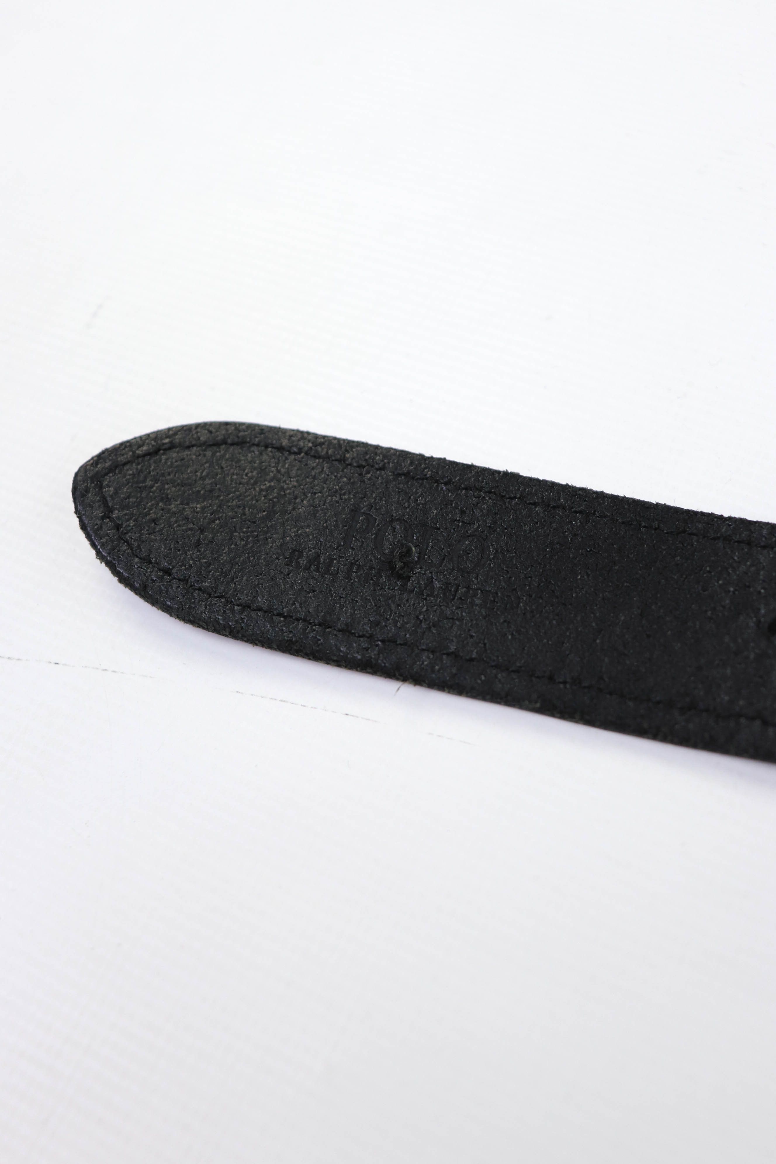 Polo Ralph Lauren POLO Ralph Lauren Women's Black Canvas/Leather Belt Size ONE SIZE - 15 Thumbnail
