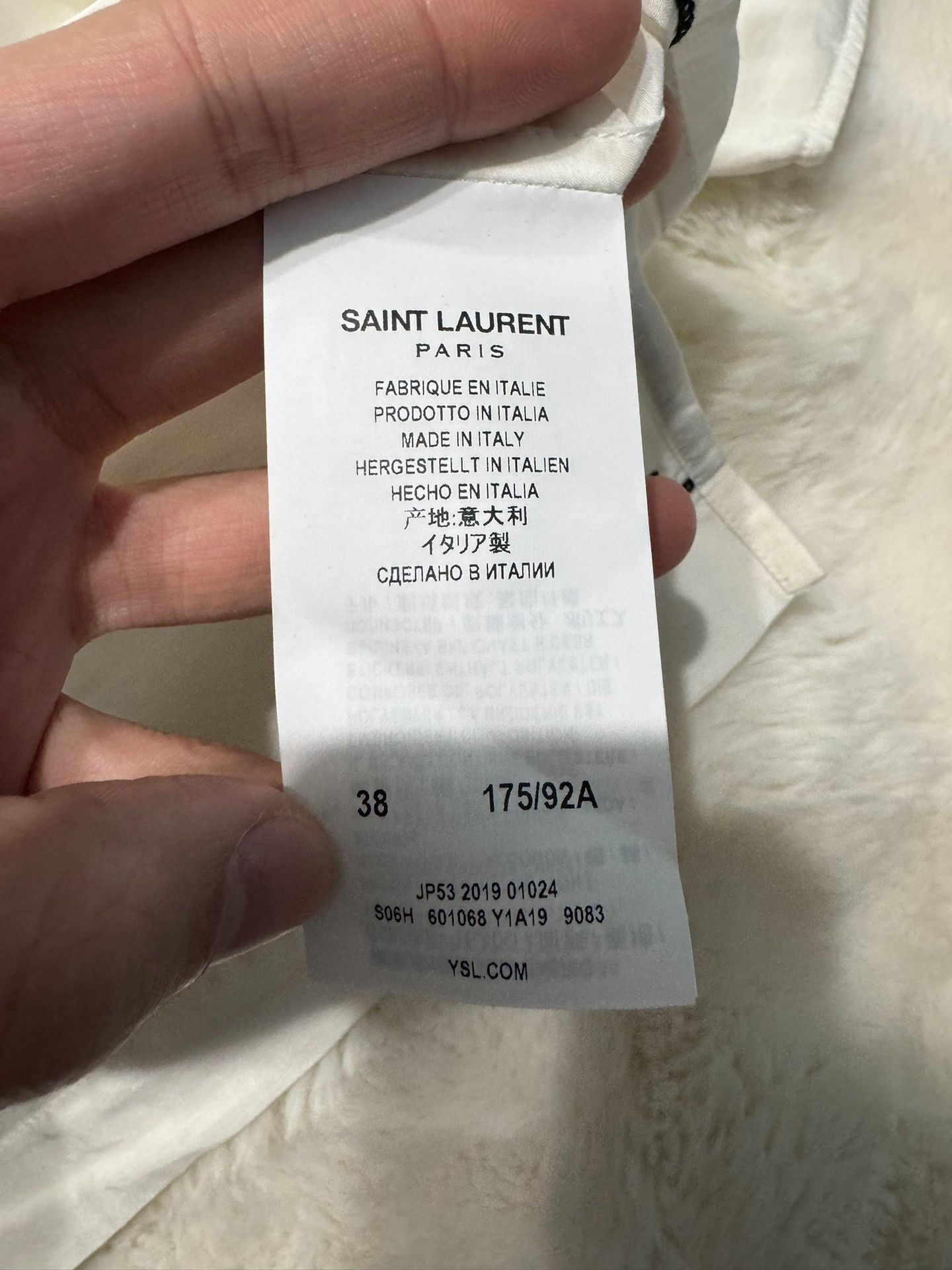 Saint Laurent Paris Saint laurent size 38 Palace Style Short Sleeve Shirt 2501- Size US S / EU 44-46 / 1 - 4 Thumbnail