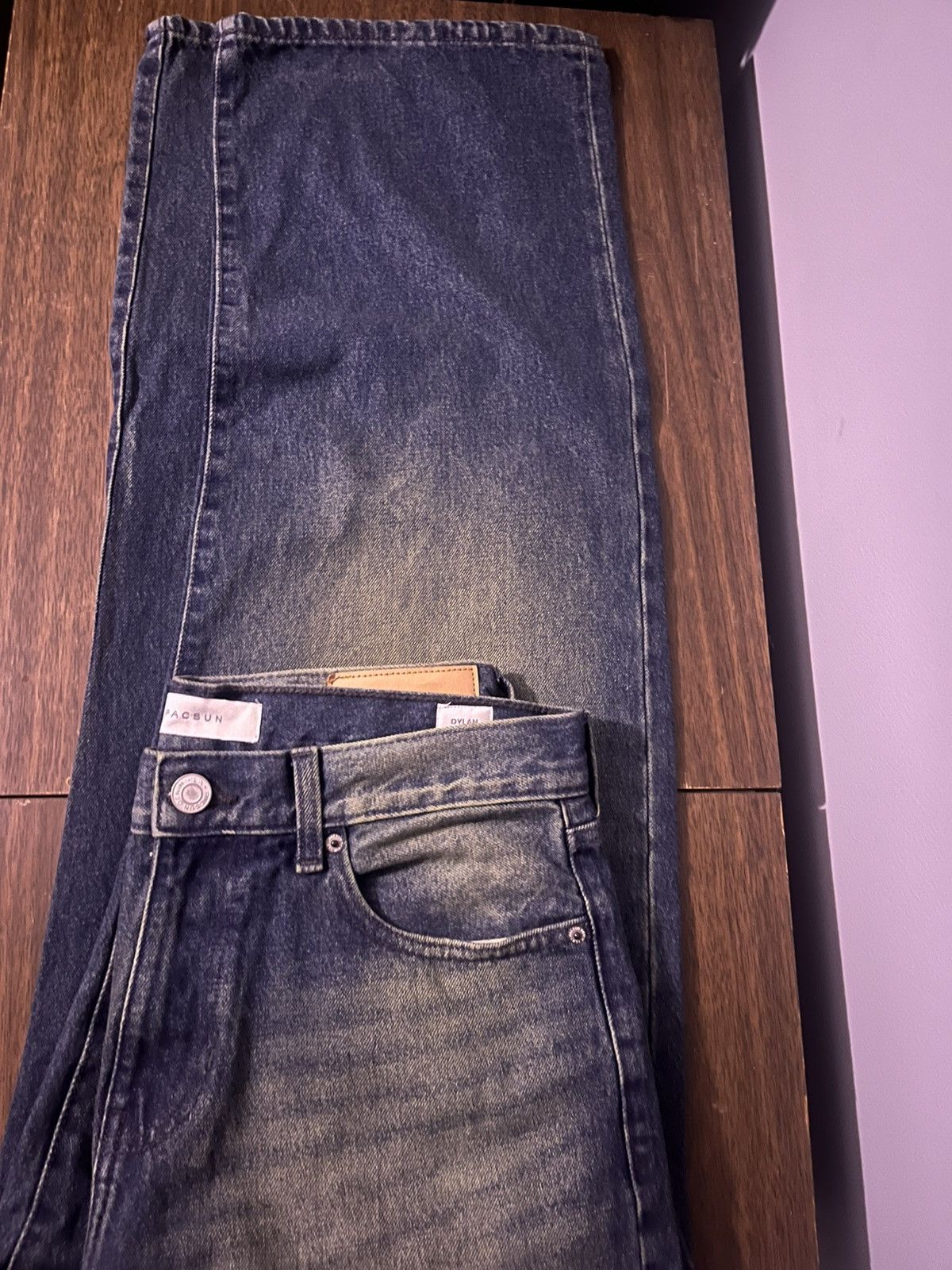 Pacsun Desert Wash Baggy Blue Jeans Size US 30 / EU 46 - 1 Thumbnail