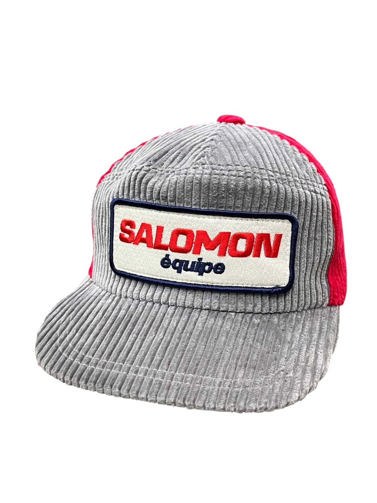 Salomon 🔥RARE💥 90s SALOMON Équipe Corduroy Ear Flap Cap Japan Size ONE SIZE - 1 Thumbnail