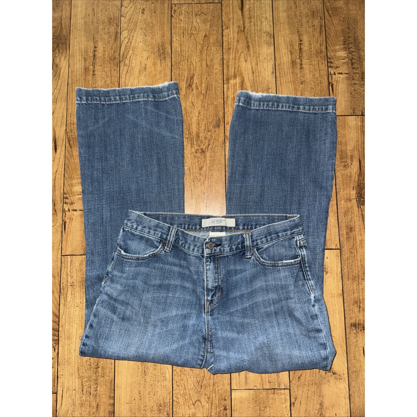 Gap Gap Flared Denim Jeans Blue 32x30 Y2K 90s Style Size US 32 / EU 48 - 2 Thumbnail