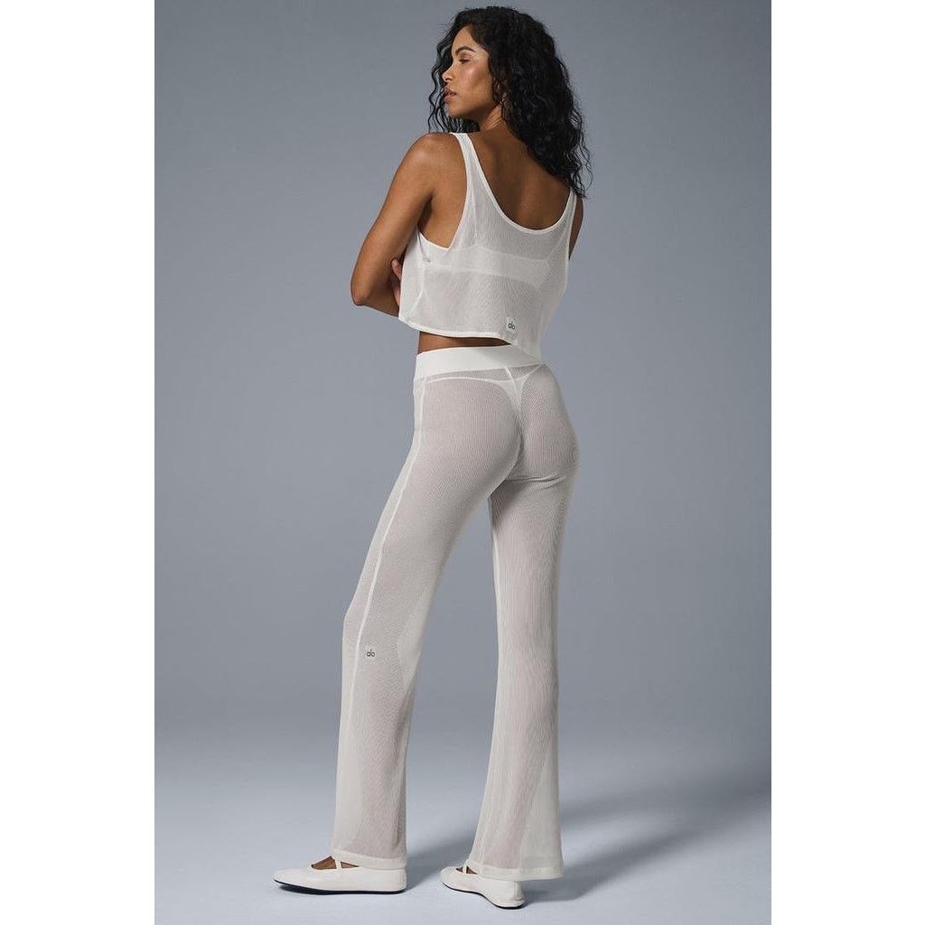 Alo Yoga NWOT Alo Yoga Striped Mesh Tropical Nights Flare Pant size S Size 27" / US 4 / IT 40 - 2 Thumbnail