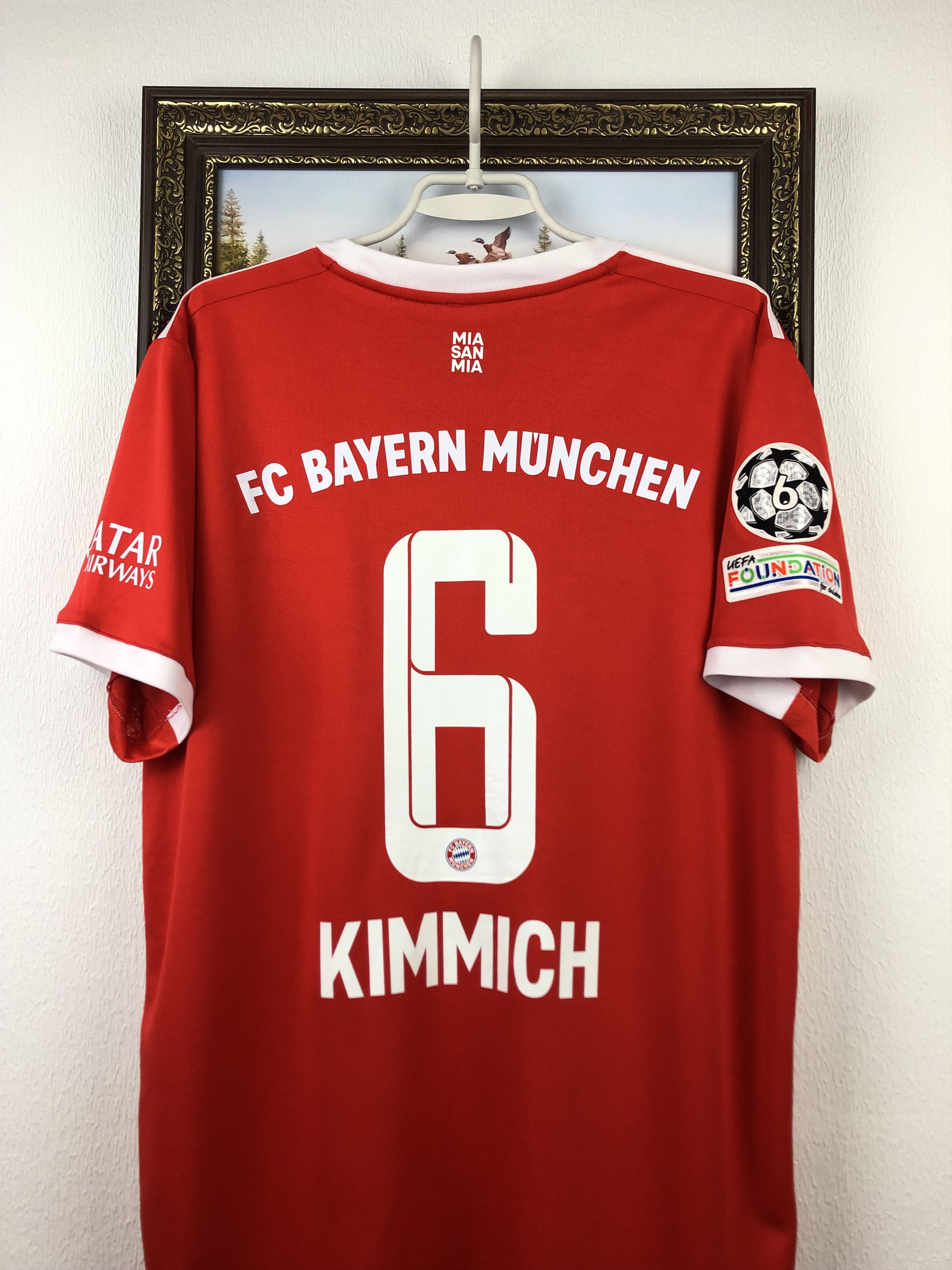 Adidas Bayern Munich football shirt 2022 #6 Kimmich Adidas Jersey Size US XXL / EU 58 / 5 - 2 Thumbnail