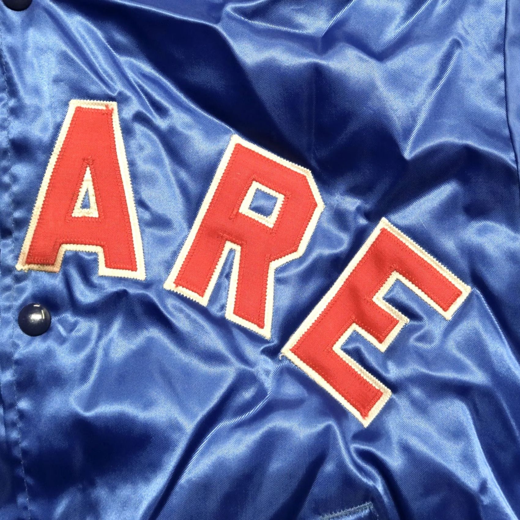 Vintage VINTAGE Tulare Logo Satin Jacket Mens L Blue Swingster Jacket Size US L / EU 52-54 / 3 - 6 Thumbnail