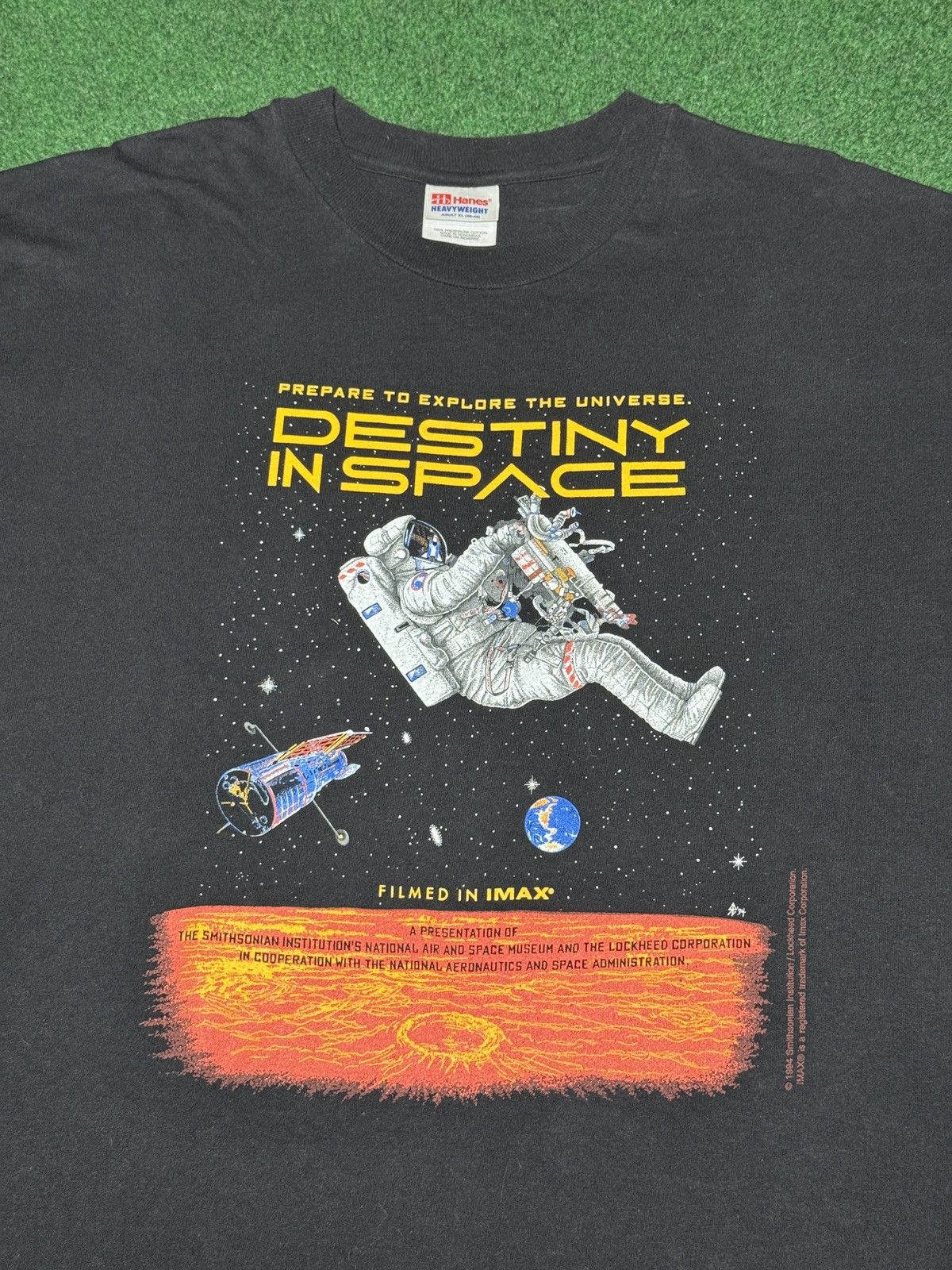 Hanes 90s Destiny In Space Nasa Astronaut Movie Promo XL T Shirt Size US XL / EU 56 / 4 - 2 Thumbnail