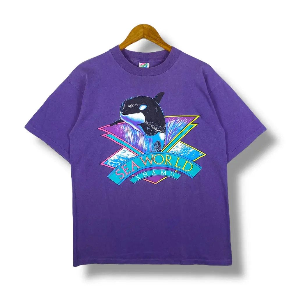 Habitat Vintage Orca Encounters Show At SEAWORLD Shamu Promo Tee Size US L / EU 52-54 / 3 - 1 Thumbnail