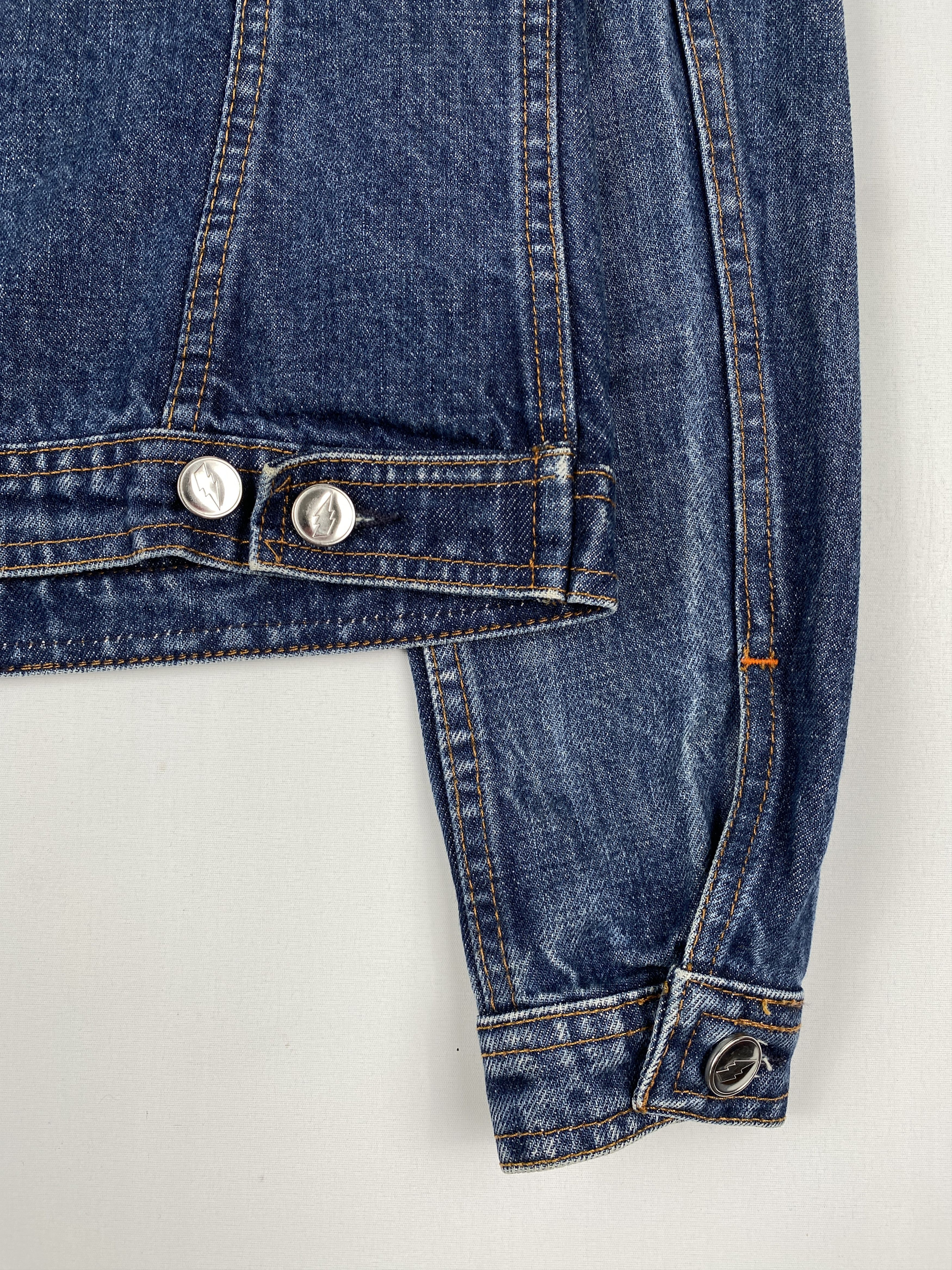 Walter Van Beirendonck Womens Cropped Two Pocket Denim Jacket Size S / US 4 / IT 40 - 9 Thumbnail