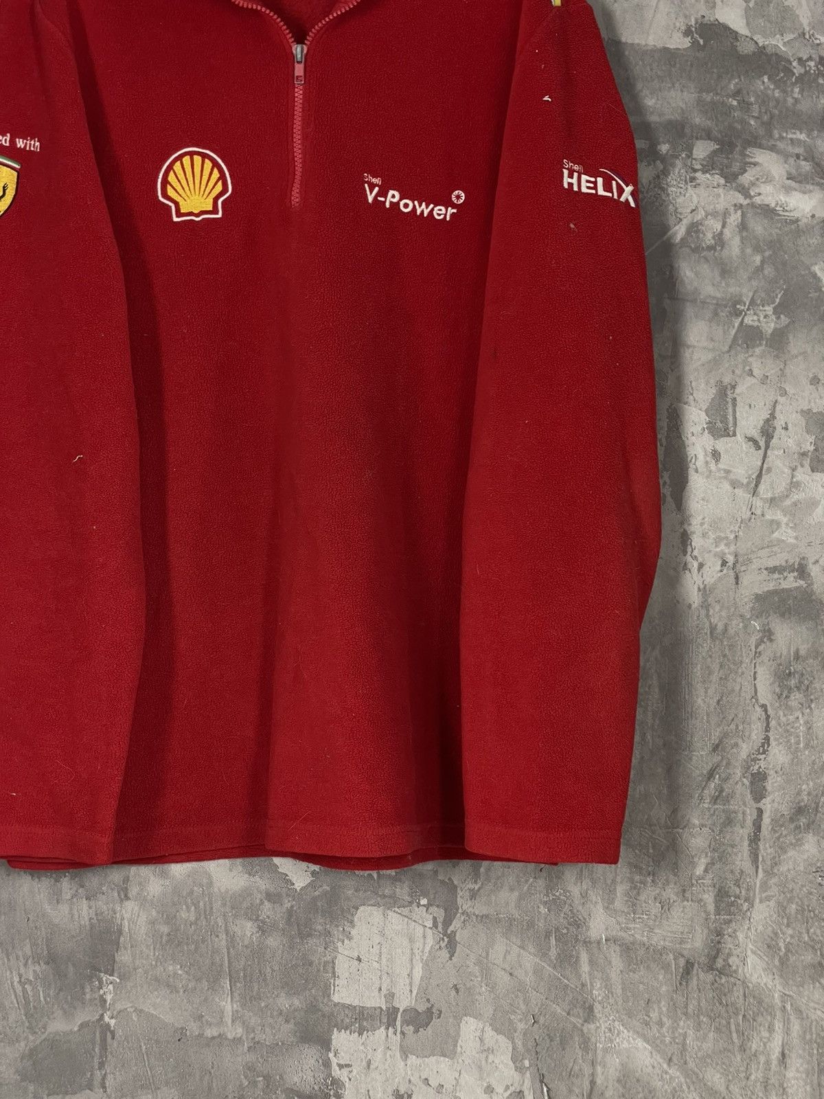 Ferrari × Vintage 💥CRAZY FERRARI SF RED FLEECE JACKET Size US M / EU 48-50 / 2 - 6 Thumbnail
