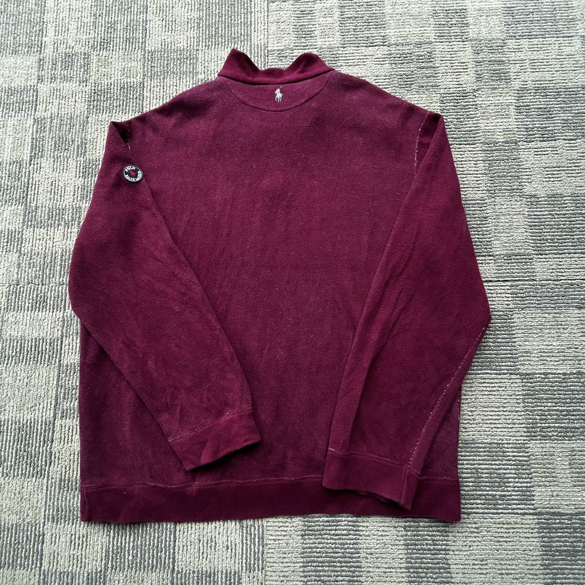 Polo Ralph Lauren Polo Ralph Lauren Vtg Burgundy/Grey Reversible Quarter-Zip Size US XL / EU 56 / 4 - 7 Thumbnail