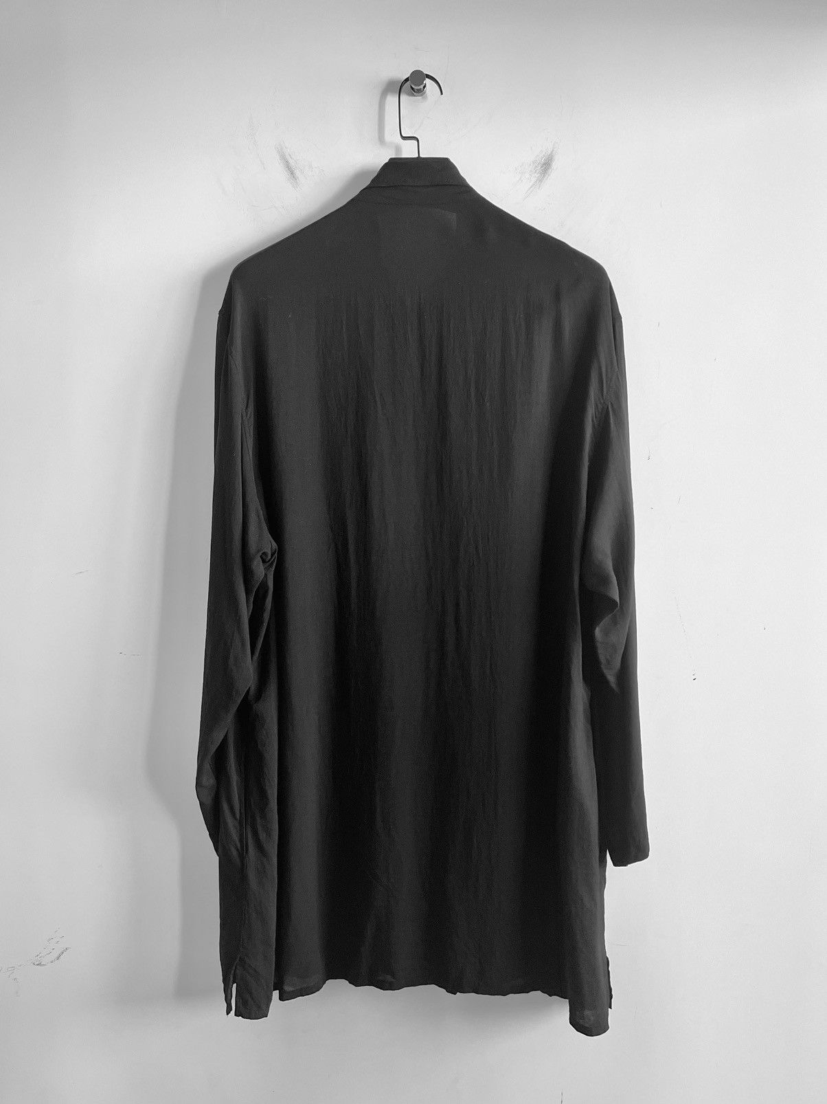 Yohji Yamamoto Yohji Yamamoto Pour Homme - Cellulose Chinese Blouse Size US M / EU 48-50 / 2 - 3 Thumbnail