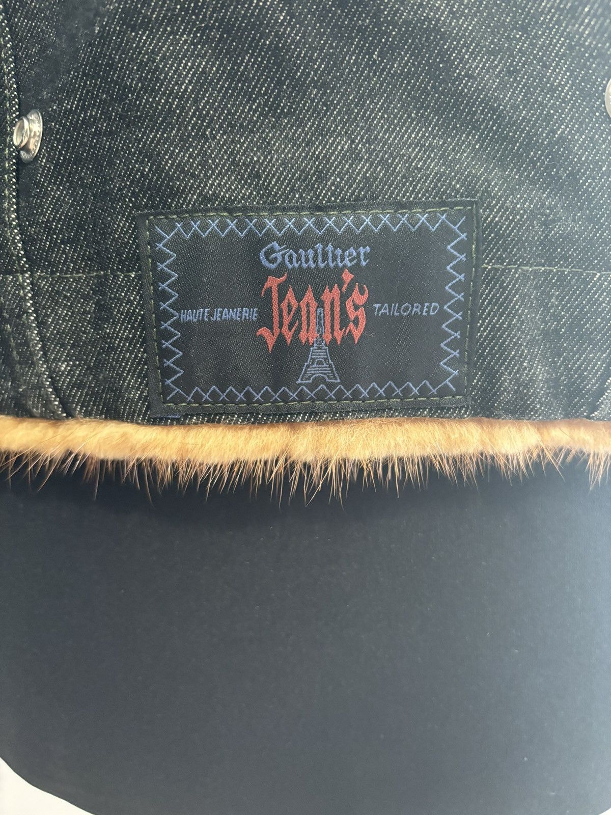 Jean Paul Gaultier Jean Paul Gaultier Cognac mink and denim jacket Size S / US 4 / IT 40 - 7 Thumbnail